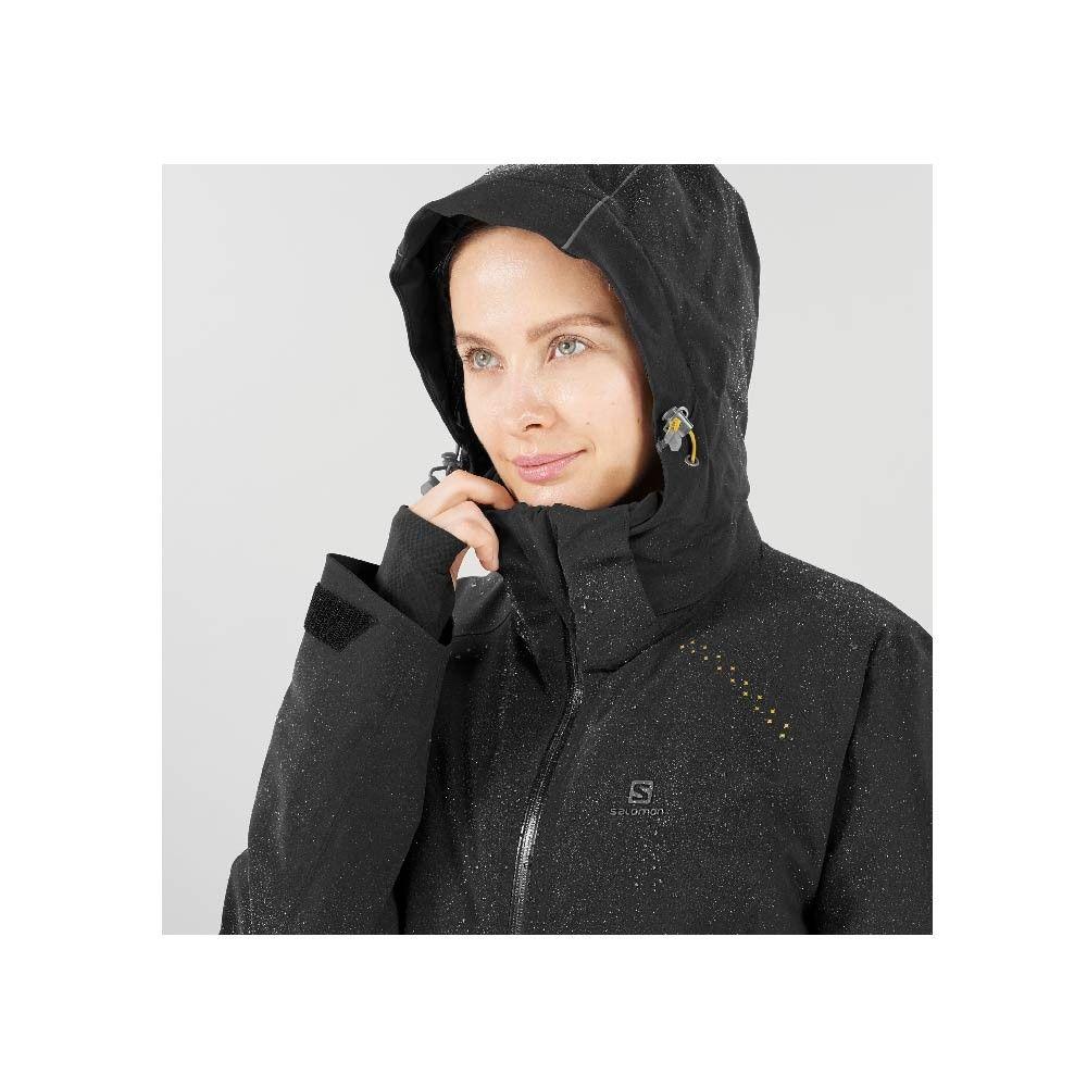 Chaqueta Mujer Salomon Icecrytal Negra Salomon-2