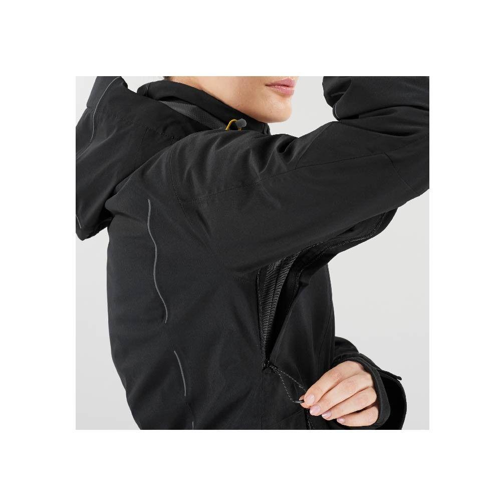 Chaqueta Mujer Salomon Icecrytal Negra Salomon-3
