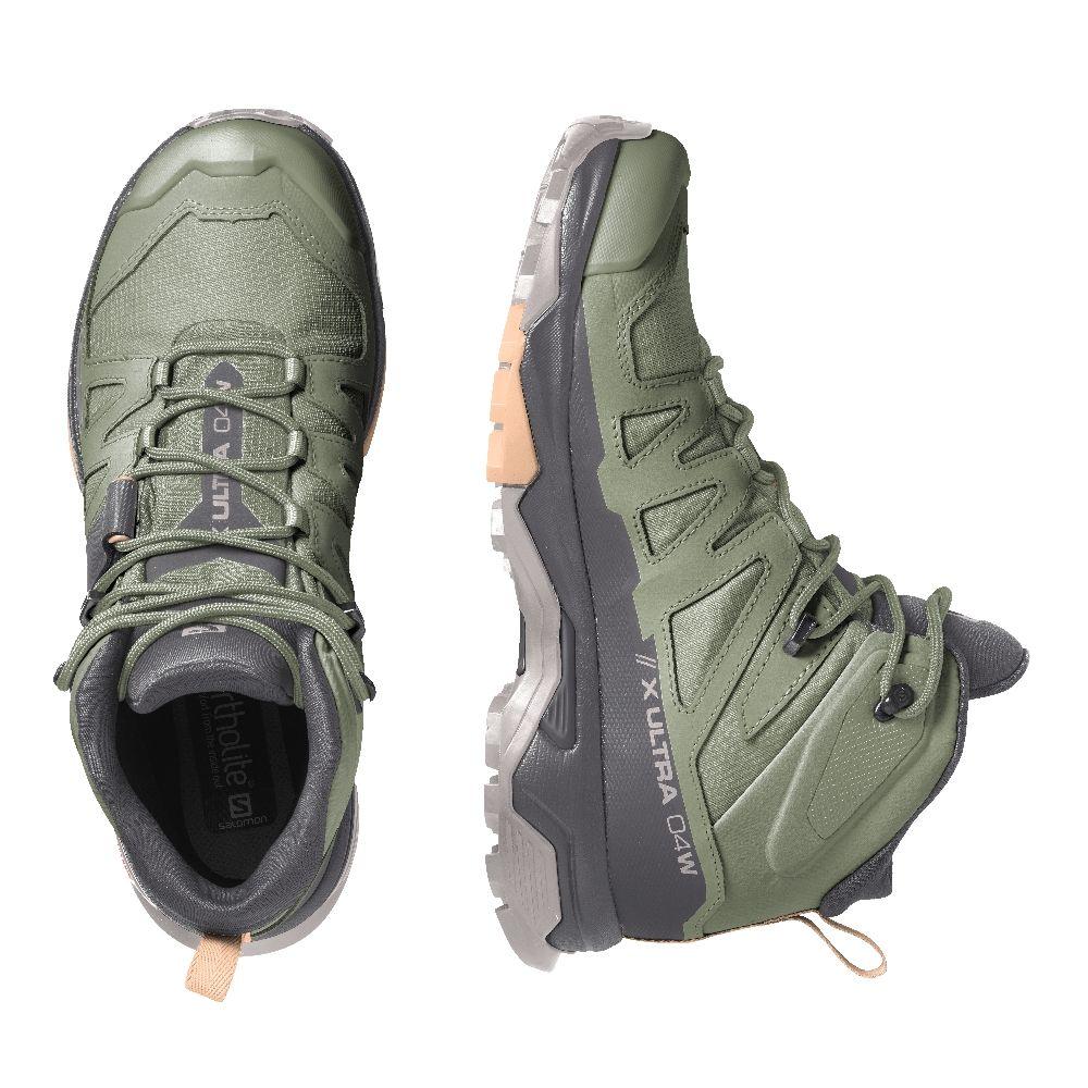 Zapatilla Mujer X Ultra 4 Gtx Oliva Salomon-4