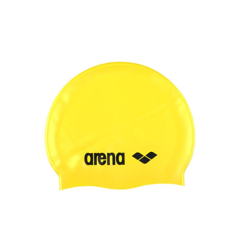 Gorro De Natación Classic Silicone Yellow Negro-0