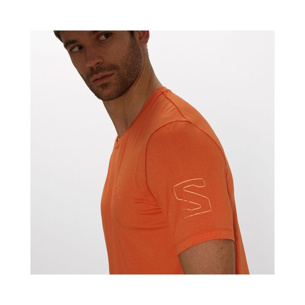Polera Hombre Xa Naranja Salomon-4