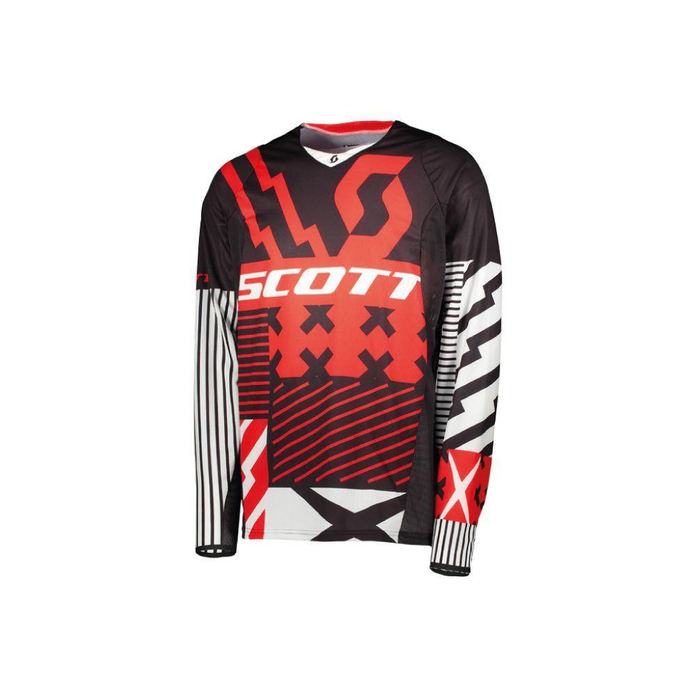 Jersey 450 Patchwork Red/black Scott-0
