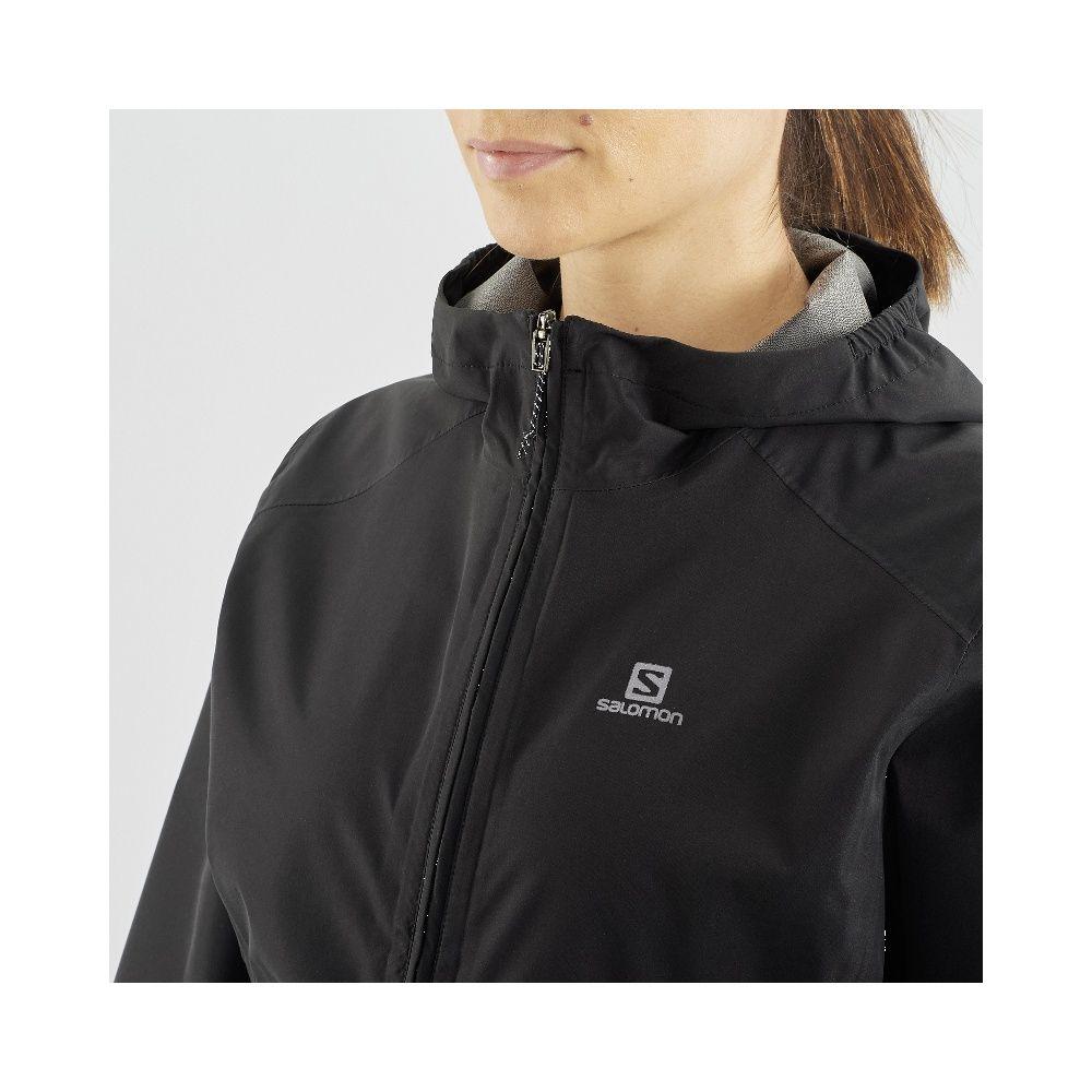 Chaqueta Mujer Essential Waterproof 2.5L Negro Salomon-1