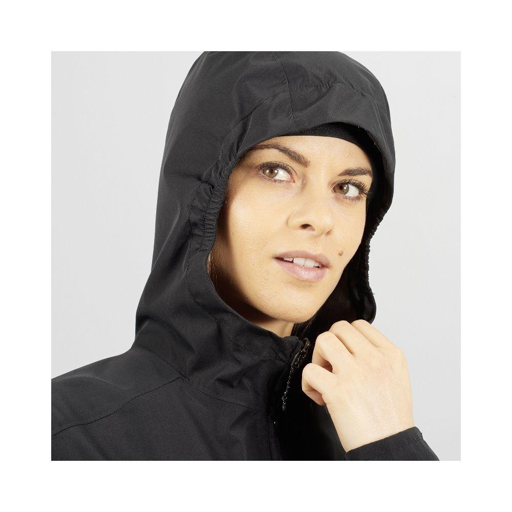 Chaqueta Mujer Essential Waterproof 2.5L Negro Salomon-5