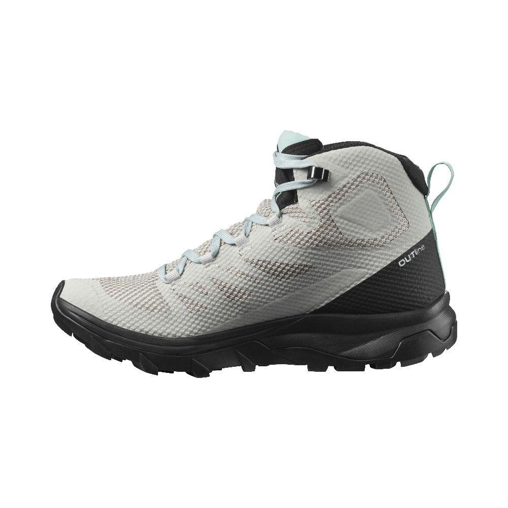 Zapatilla Mujer Outline Mid Gtx Plata Salomon-5