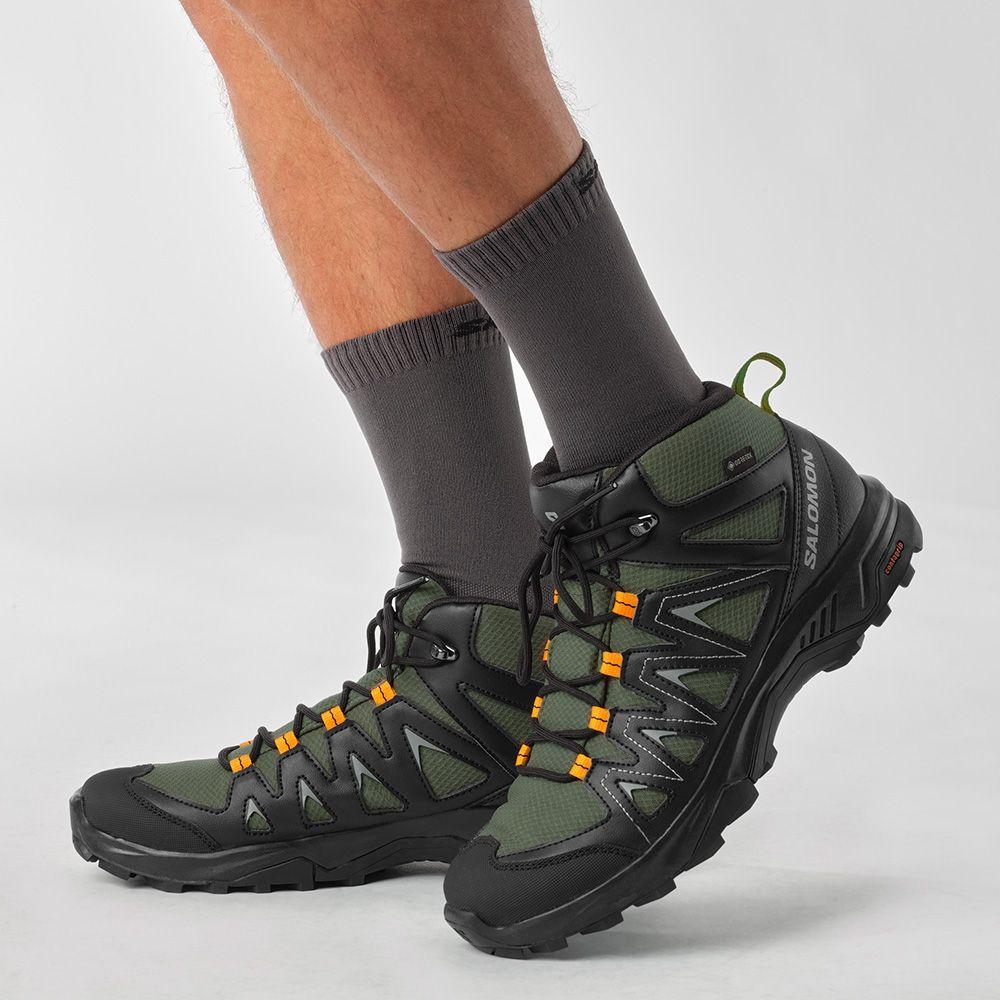 Zapatilla Hombre X Braze Mid Gore-Tex Verde Salomon-1