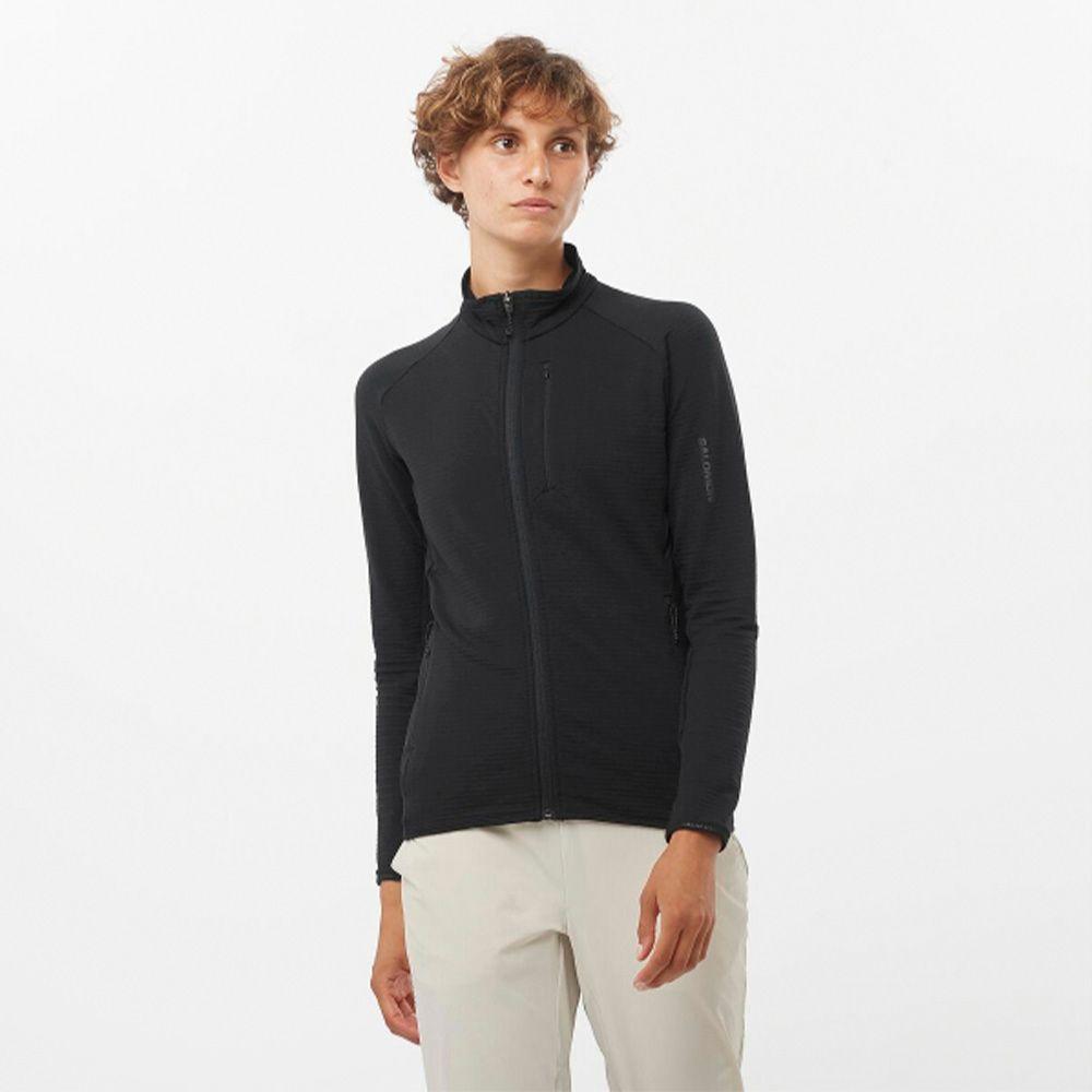 Polerón Mujer Essential Ltwarm Fz W Negro Salomon-0