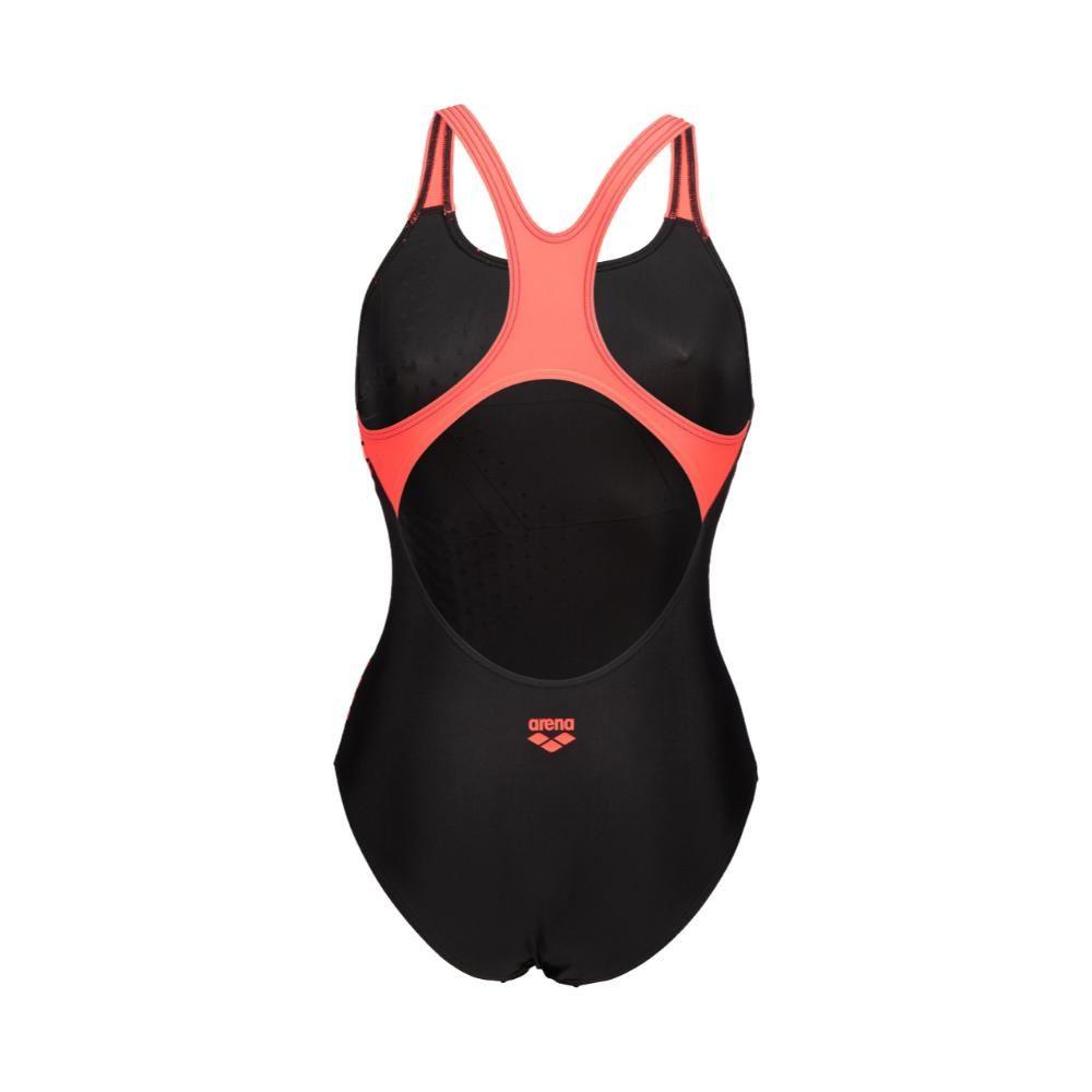 Traje De Baño De Una Pieza Mujer Pro Back Log  Negro Arena-1