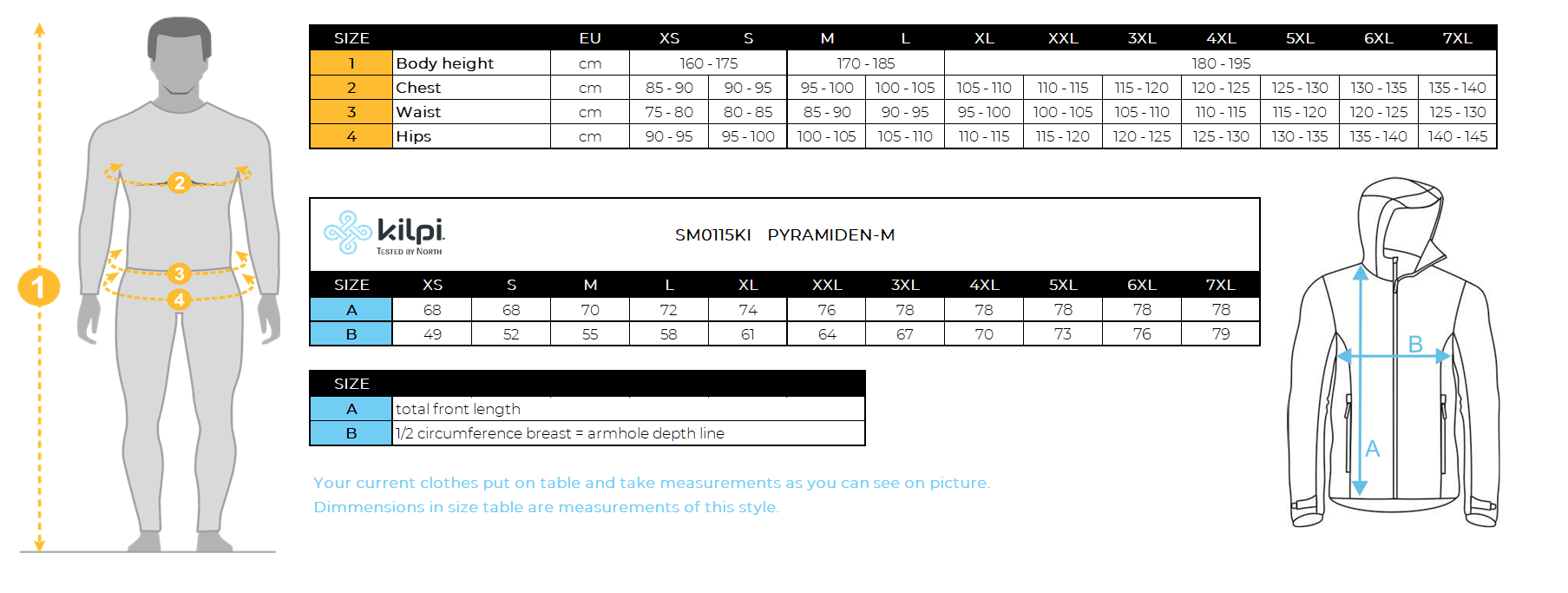 Chaqueta Hombre Pyramiden Negro Kilpi-2