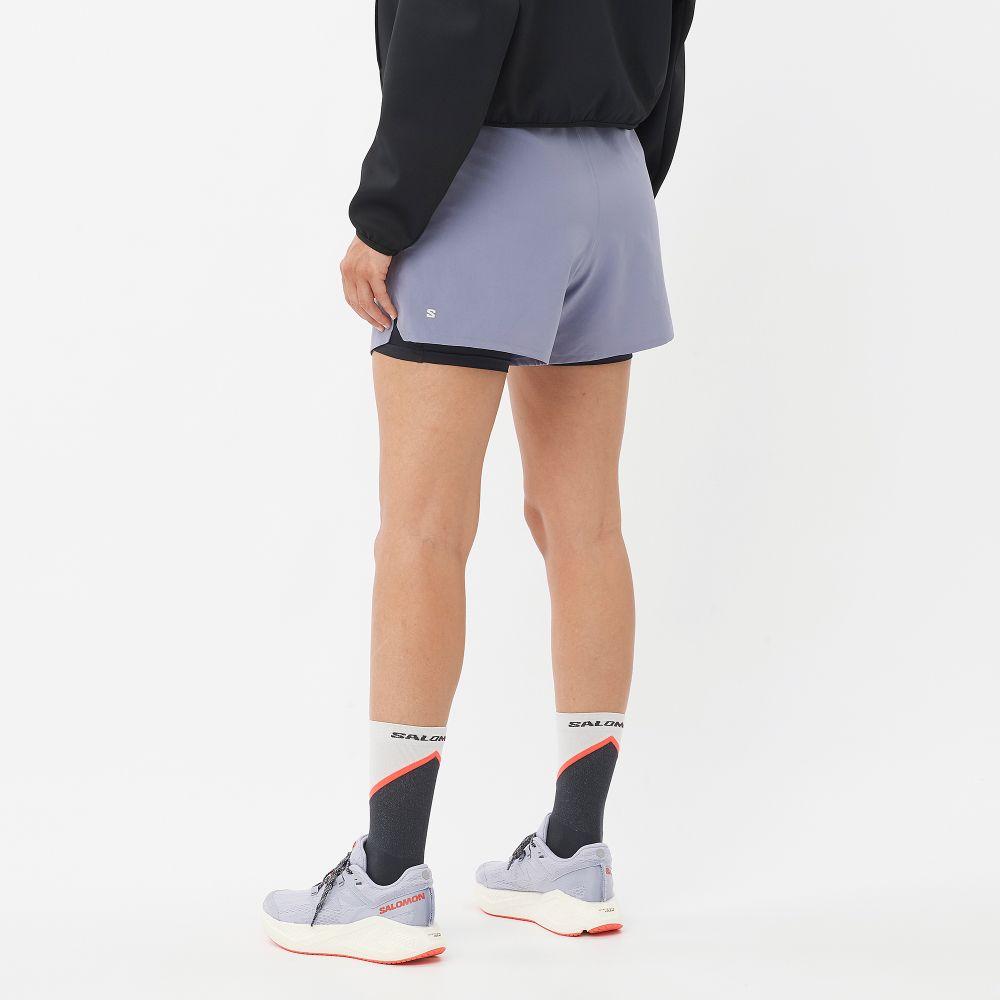 Short Mujer Shkout Core 2In1 Shts 4 W Az Salomon-1