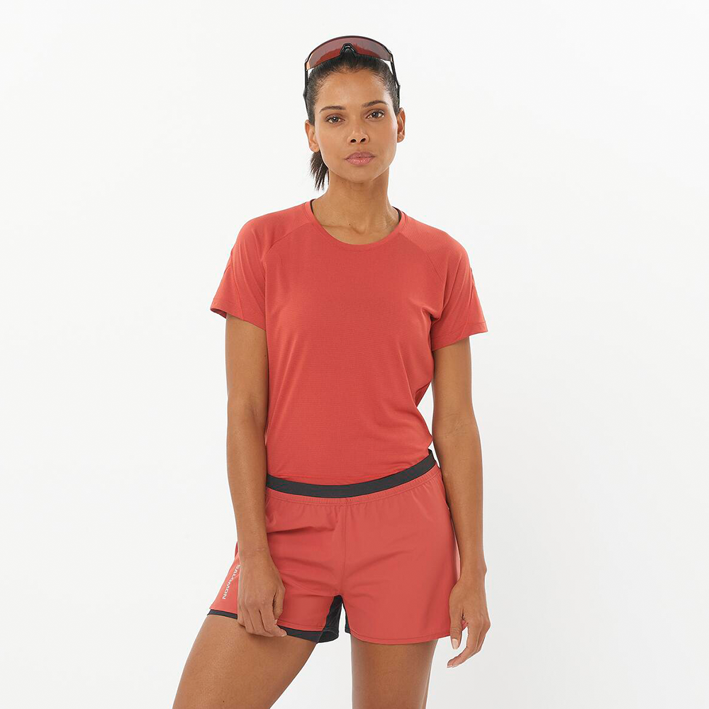 Polera Mujer Cross Run Ss Tee W Na Salomon-1
