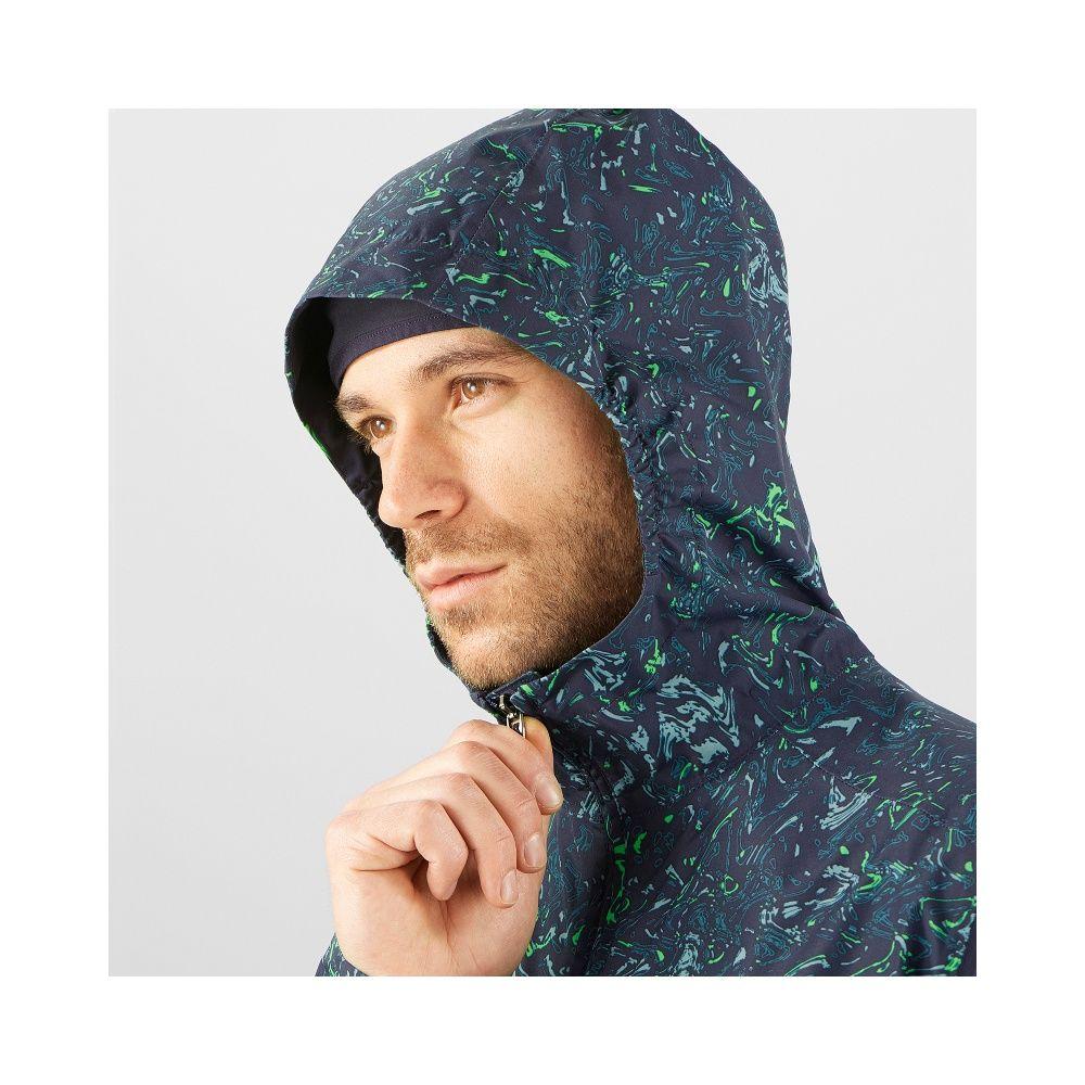 Chaqueta Hombre Essential 2.5L Waterproof Azul Salomon-1