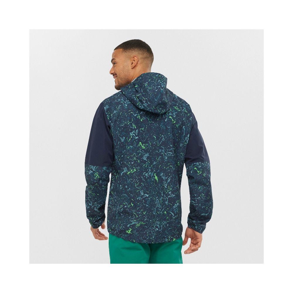 Chaqueta Hombre Essential 2.5L Waterproof Azul Salomon-8