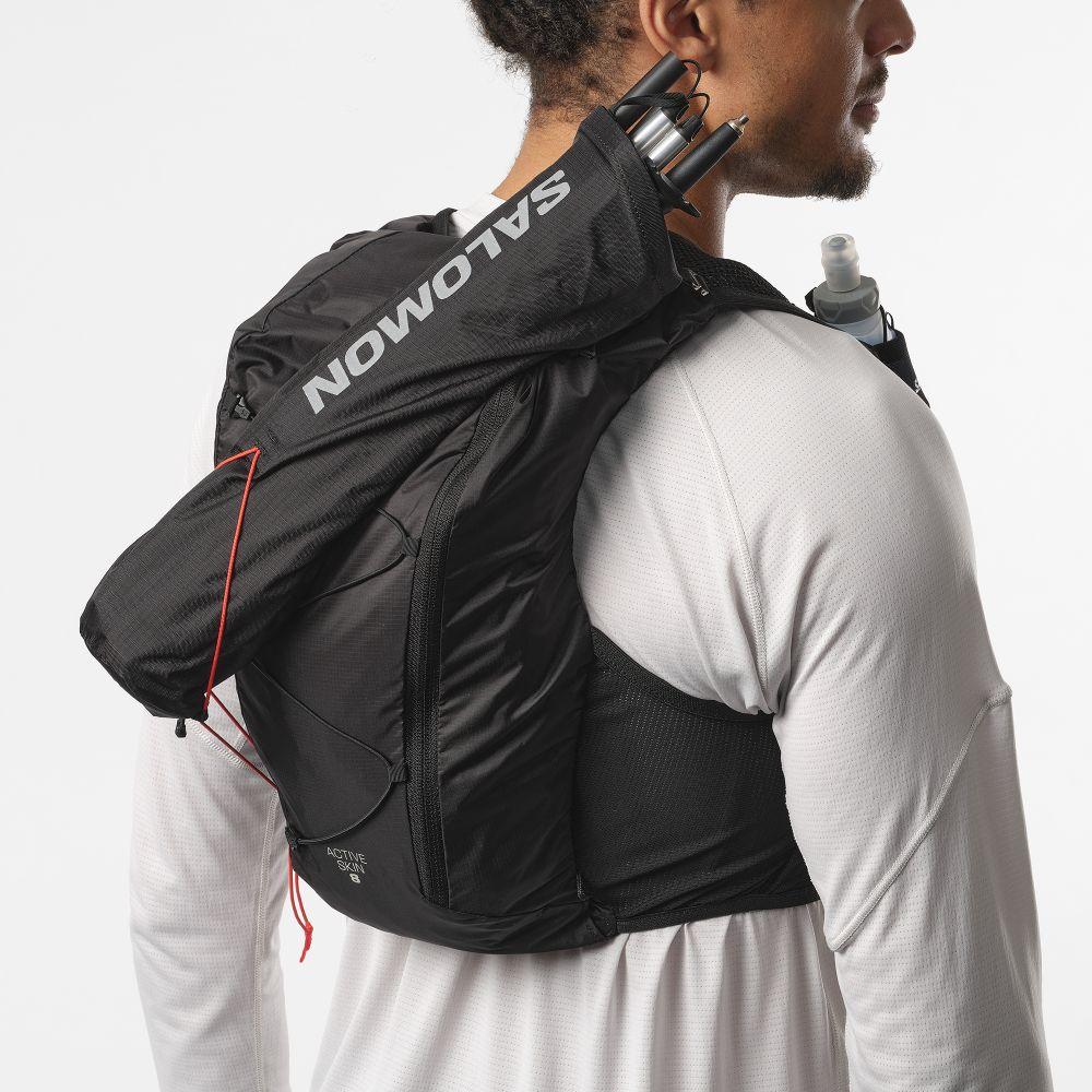 Mochilas Trail Running Active Skin 8 Negro Salomon-7