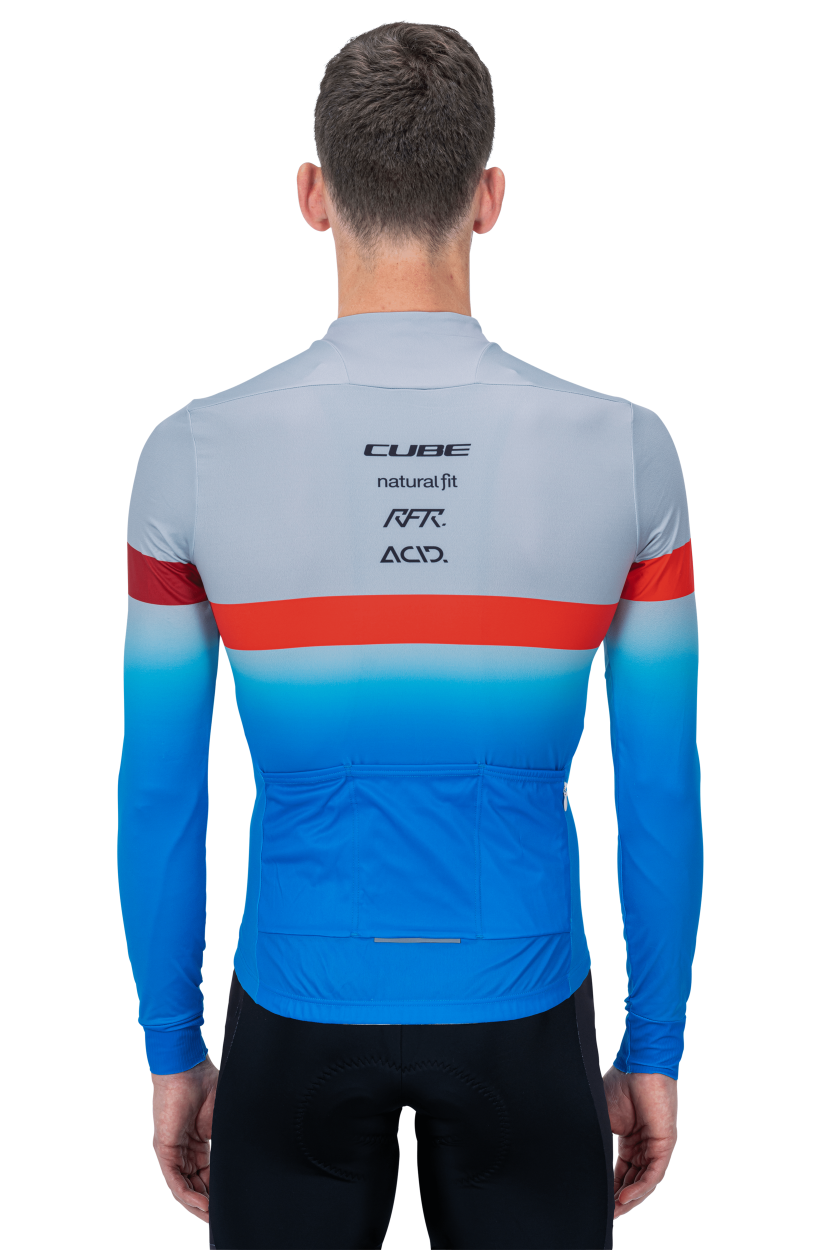 ウェア CUBE Equipamiento Cube Teamline Jersey Blue/Red/Grey Cube CUBE | Paris.cl