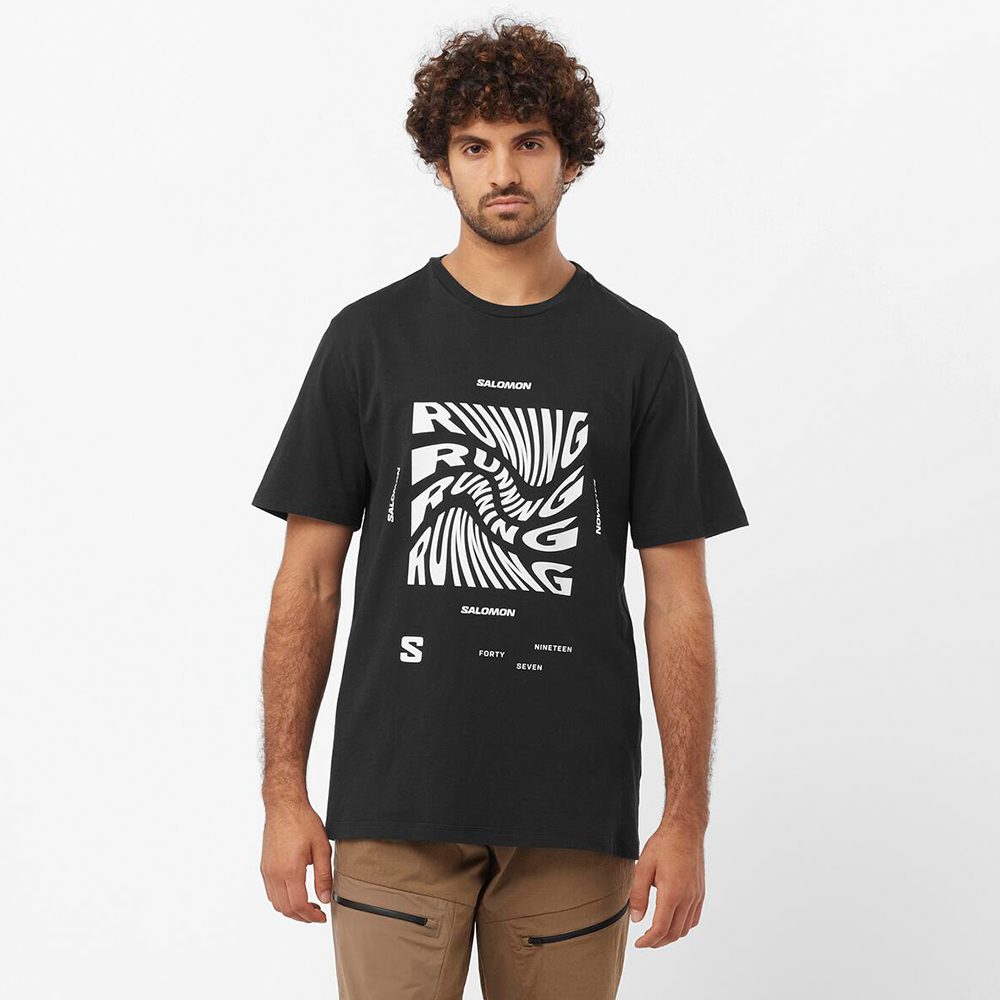 Polera Hombre Running Graphic Ss Ne Salomon-1
