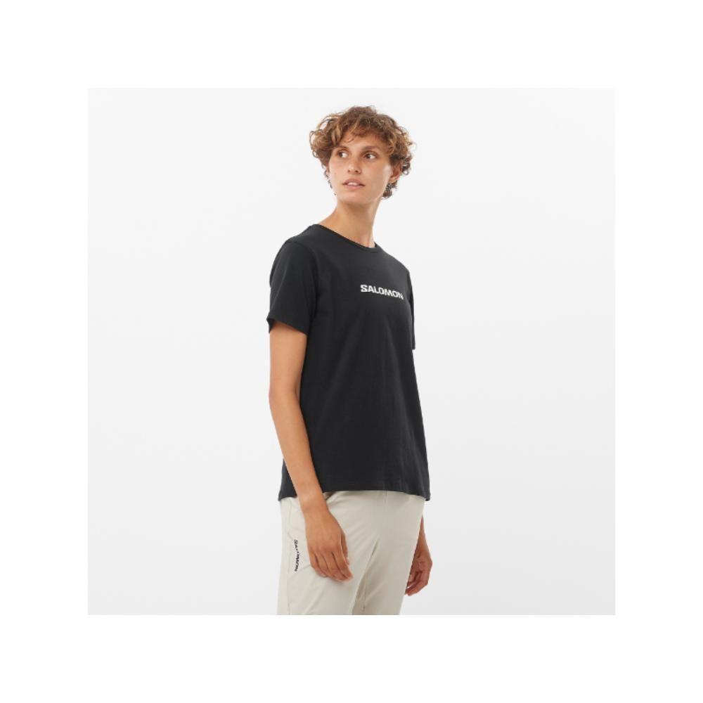 Polera Mujer Logo Ss Negro Salomon-1