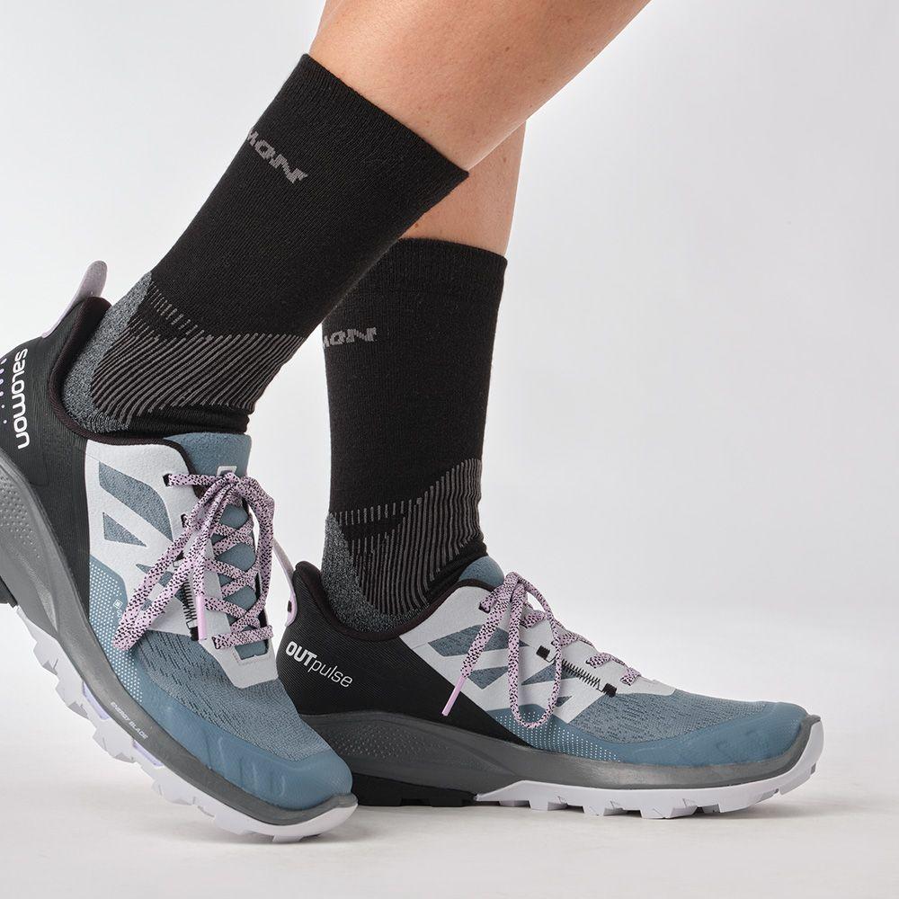 Zapatilla Mujer Outpulse Gore-Tex W Azul Salomon-4