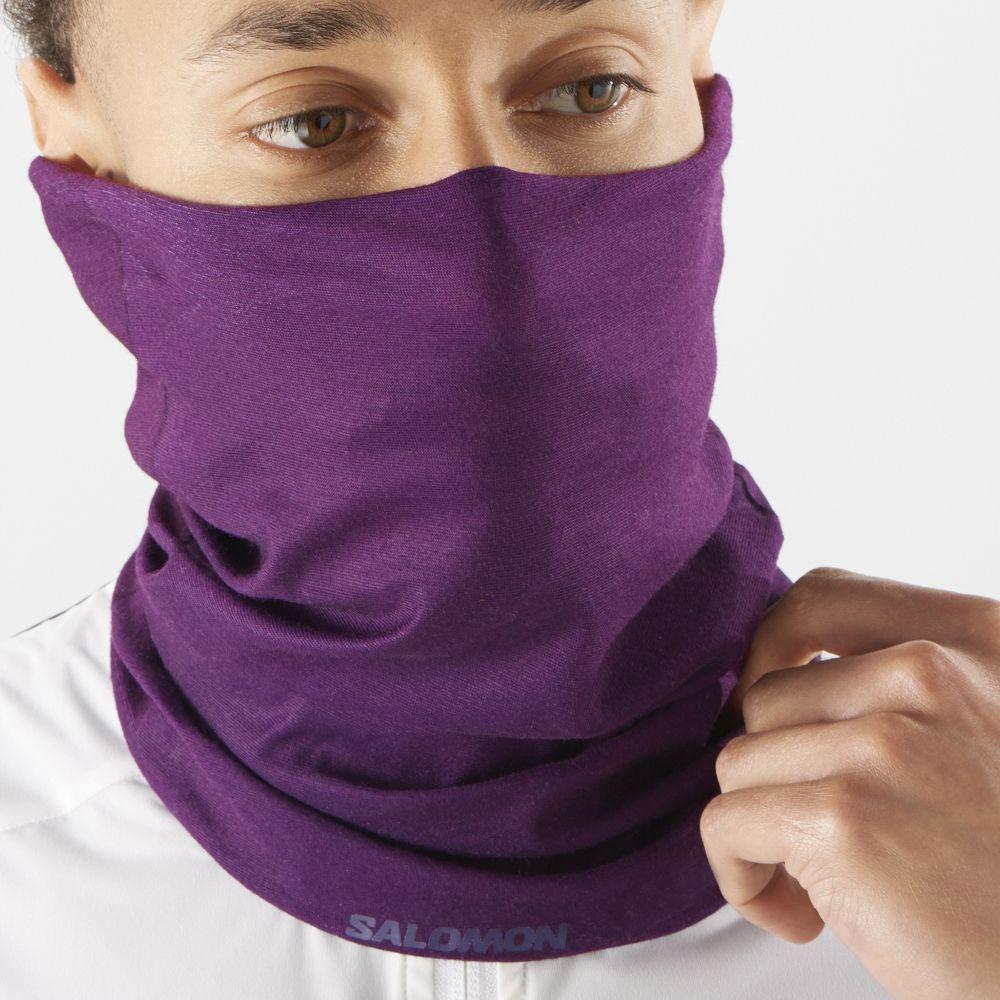 Cuello Cross Neck&head Tube Morado Salomon-2