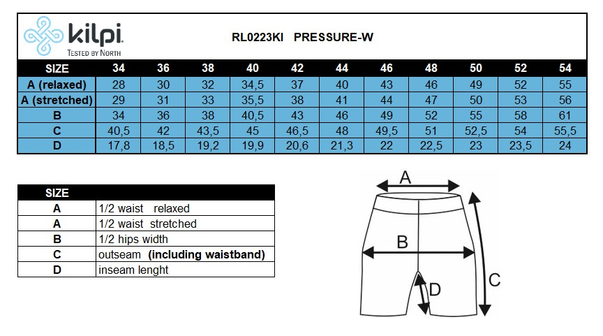 Calza Mujer Pressure Negro Kilpi-2