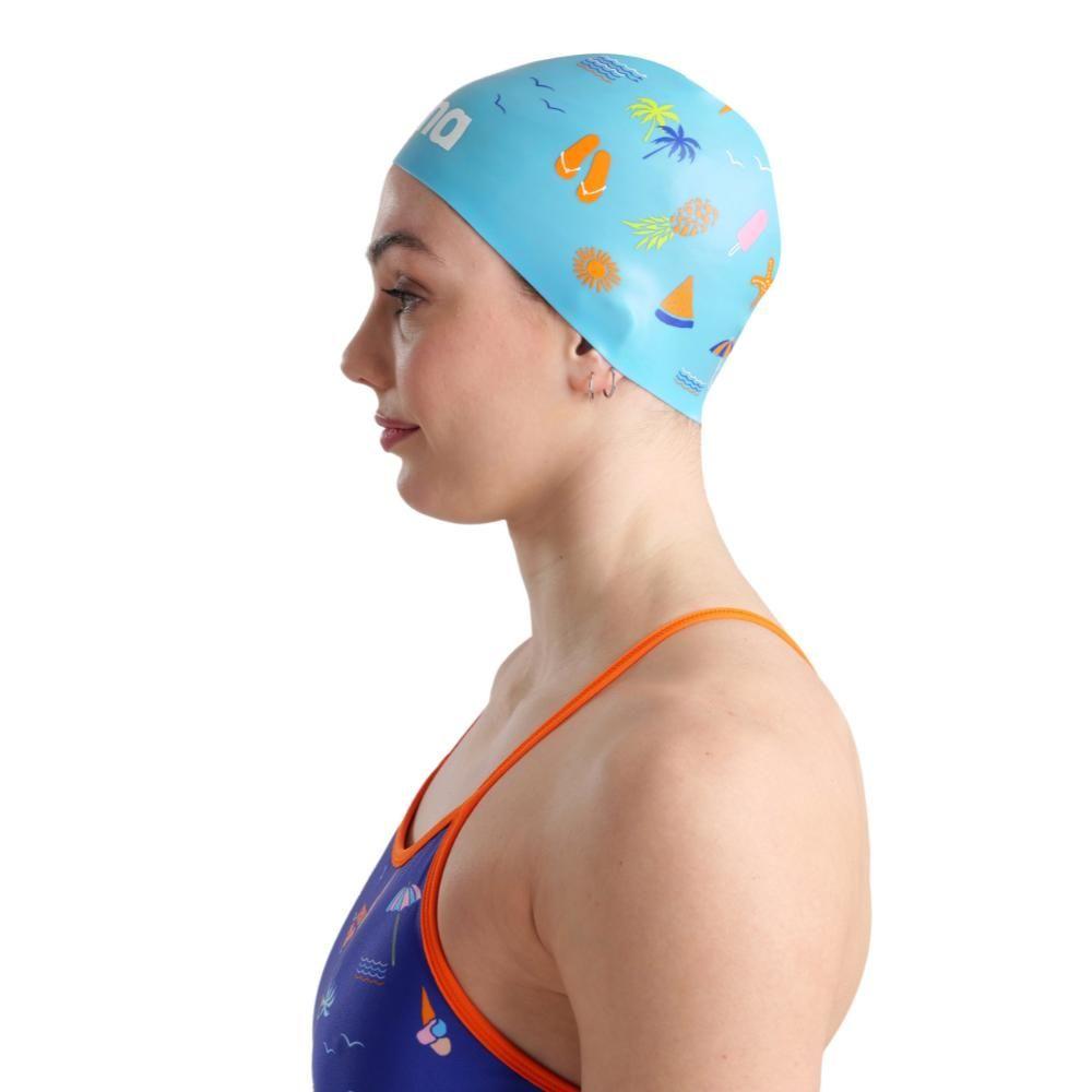 Gorro De Natación Arena Unisex Poolish Moulded Azul-3
