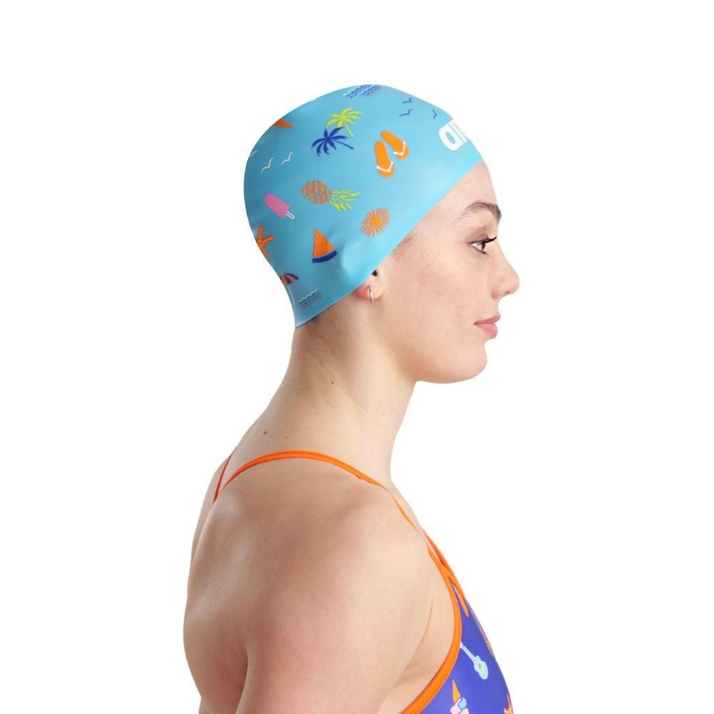 Gorro De Natación Arena Unisex Poolish Moulded Azul-5