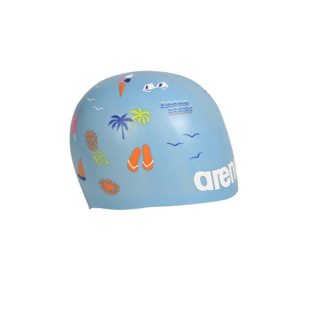 Gorro De Natación Arena Unisex Poolish Moulded Azul-6