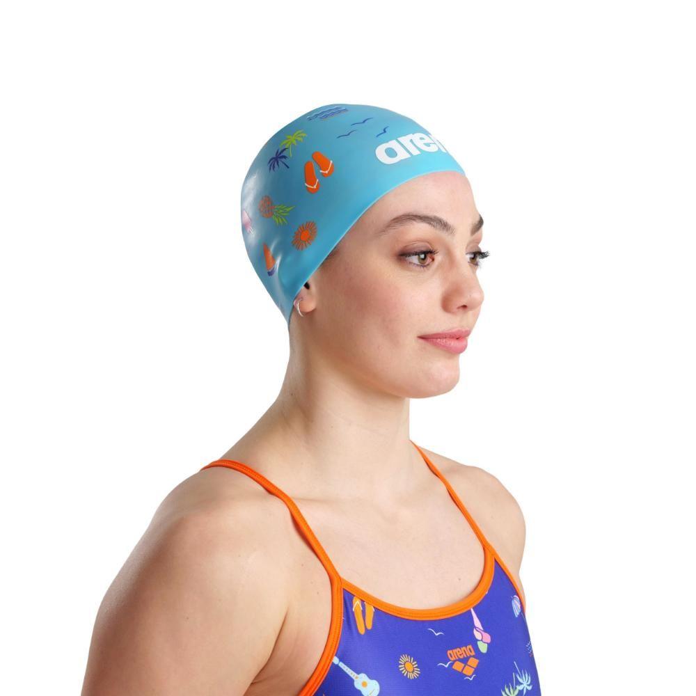 Gorro De Natación Arena Unisex Poolish Moulded Azul-7