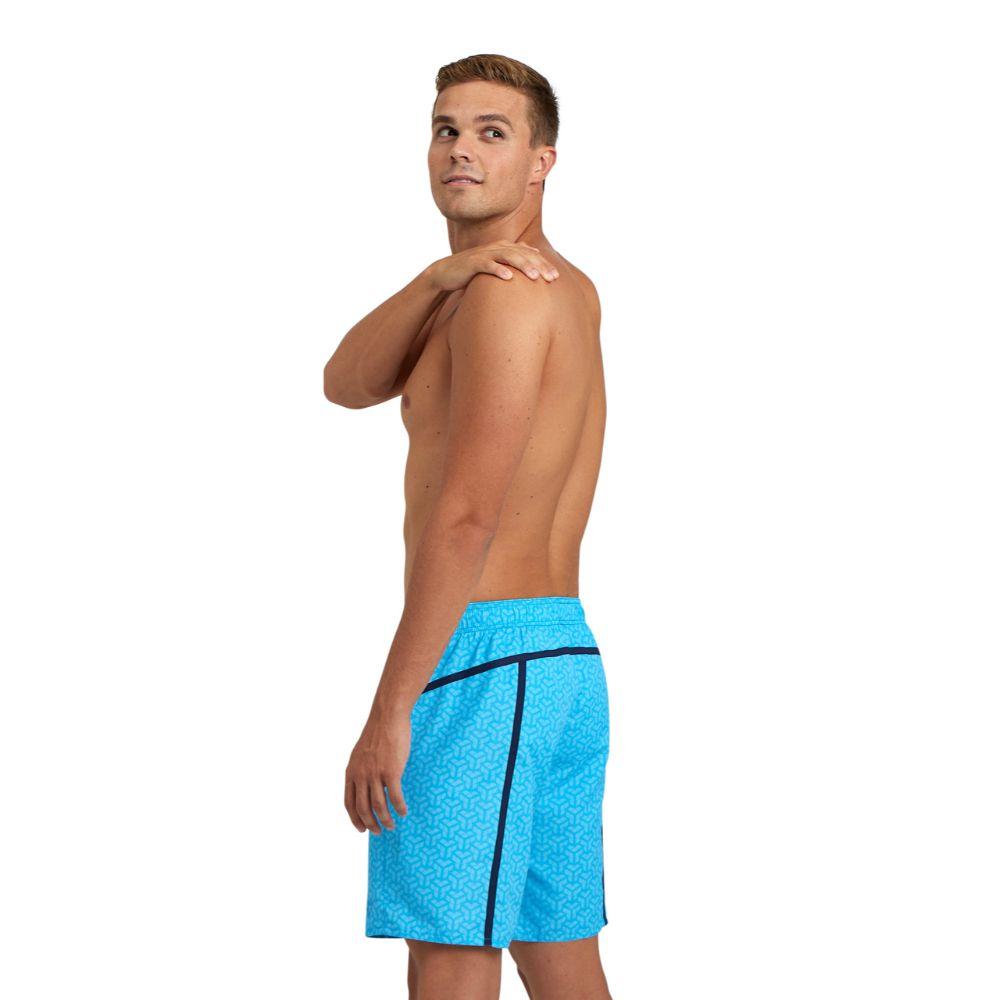 Short Playa Hombre Pro_File Print Azul Arena-6