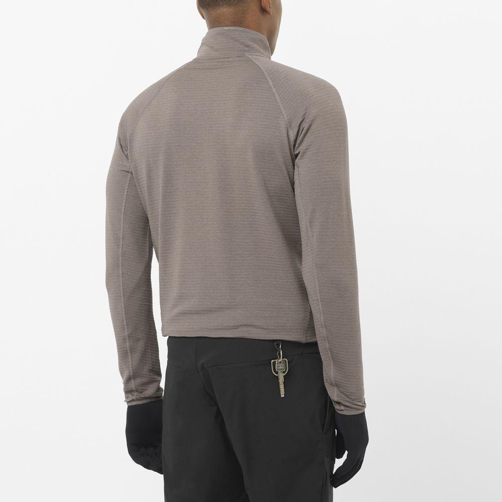 Poleron Hombre Essential Lt Fz M Gr Salomon-1