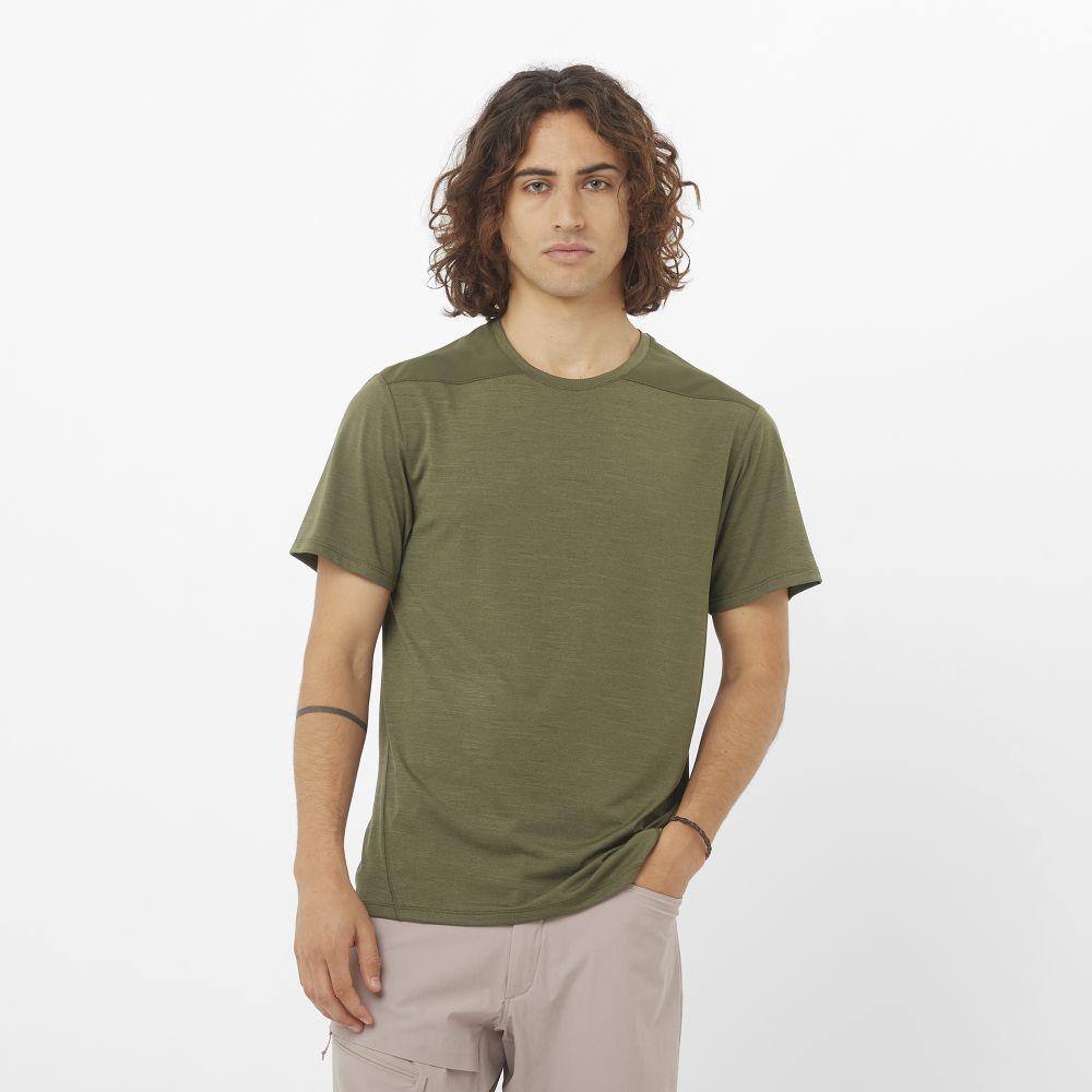 Polera Hombre Outline Ss Tee M Ve Salomon-0