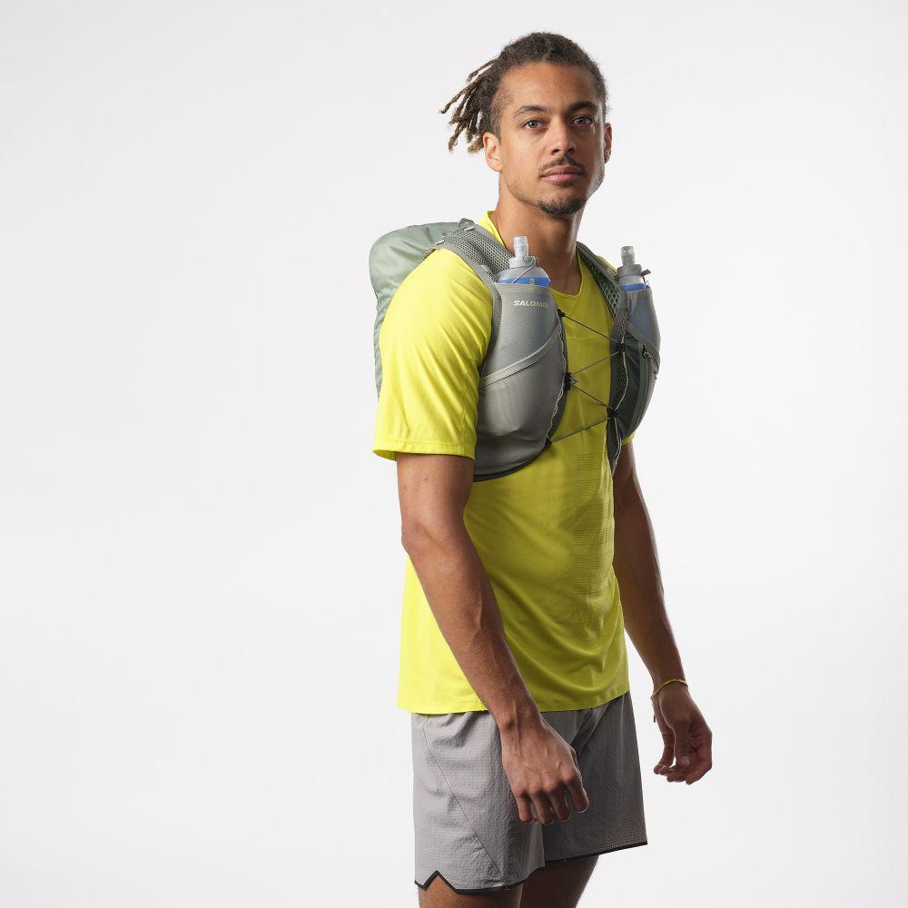 Mochilas Trail Running Active Skin 8 Gris Salomon-2