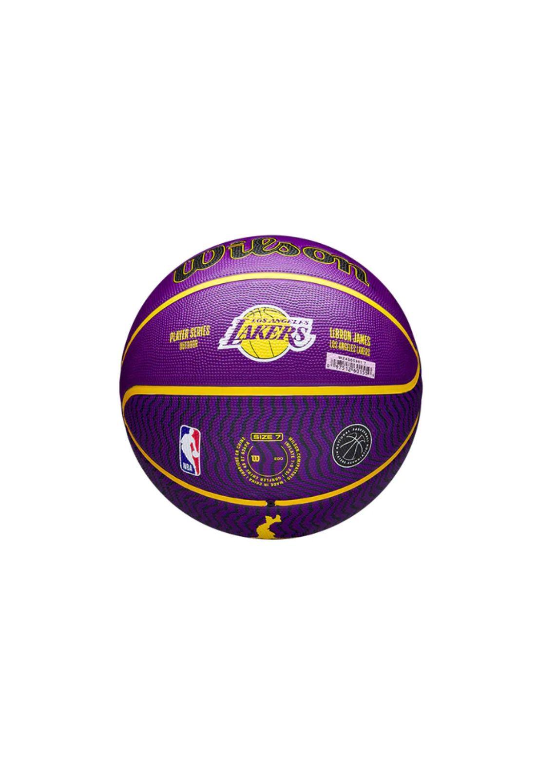 Balón De Basketball Wilson Nba Player Icon Lebron Morado-1