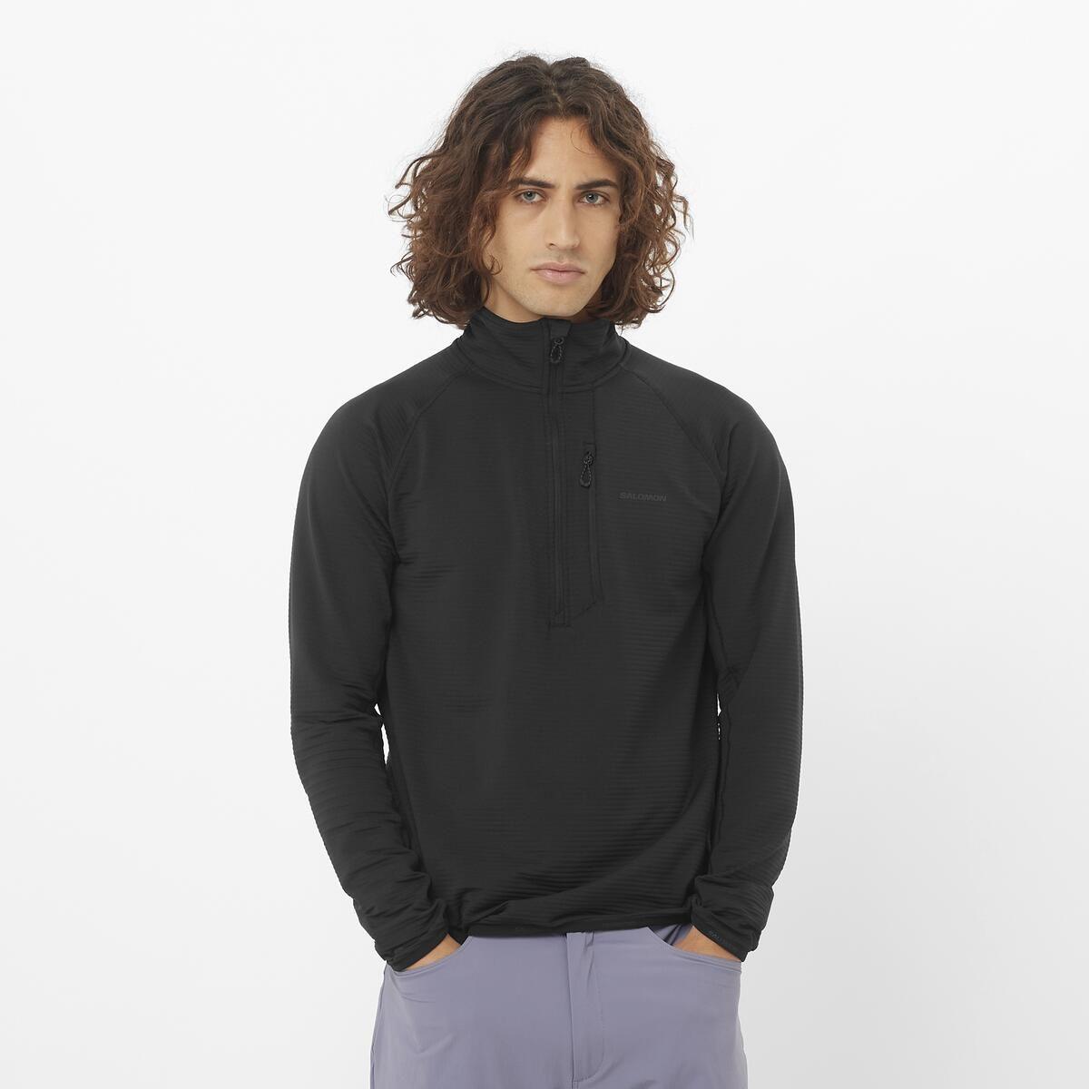 Poleron Hombre Essential Lt Hz M Ne Salomon-0