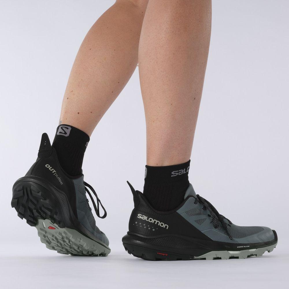 Zapatilla Mujer Outpulse Gris Salomon-4