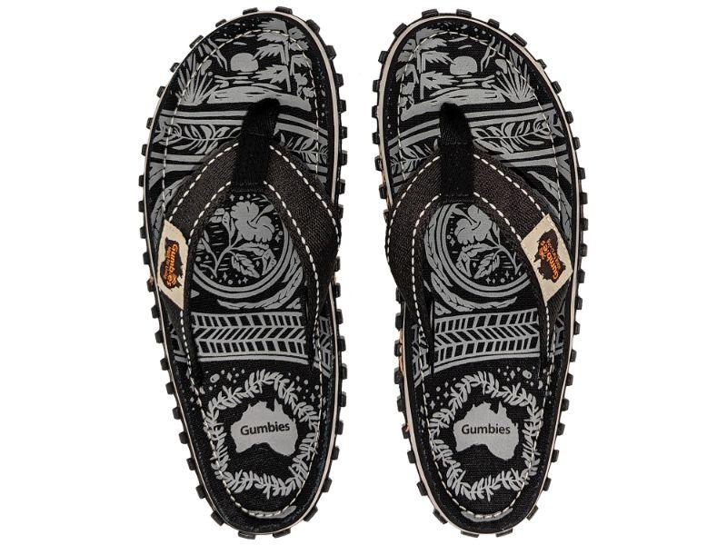 Sandalia Unisex Íslander Flip-Flop Negro Gumbies-0