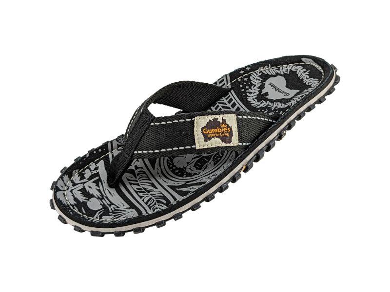 Sandalia Unisex Íslander Flip-Flop Negro Gumbies-1