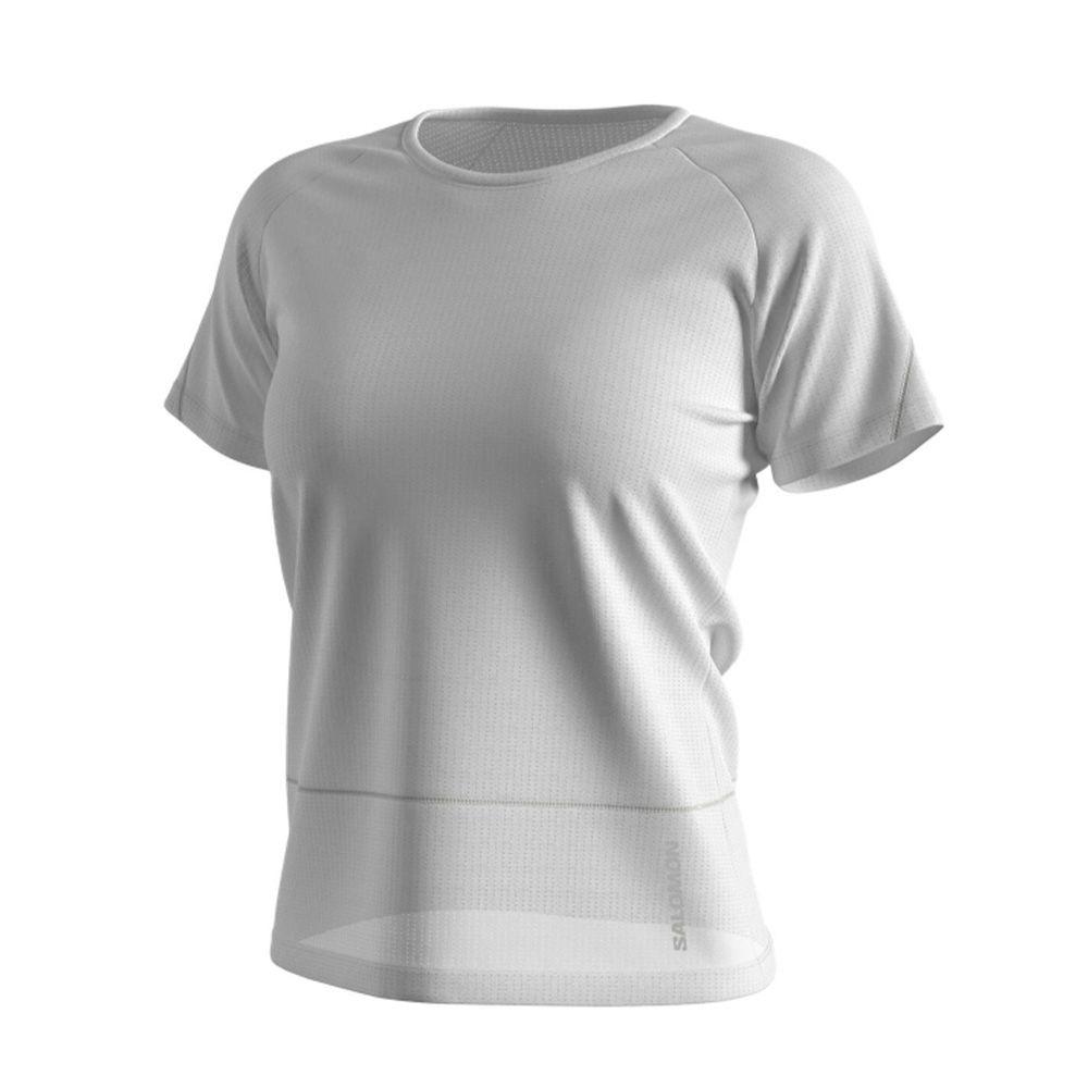 Polera Mujer Cross Run Ss Tee W Blanco Salomon-6