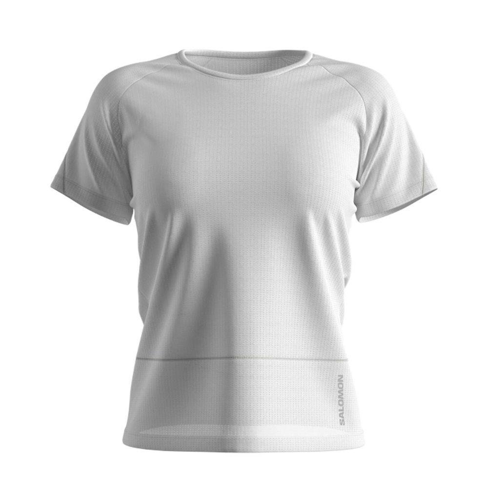 Polera Mujer Cross Run Ss Tee W Blanco Salomon-7