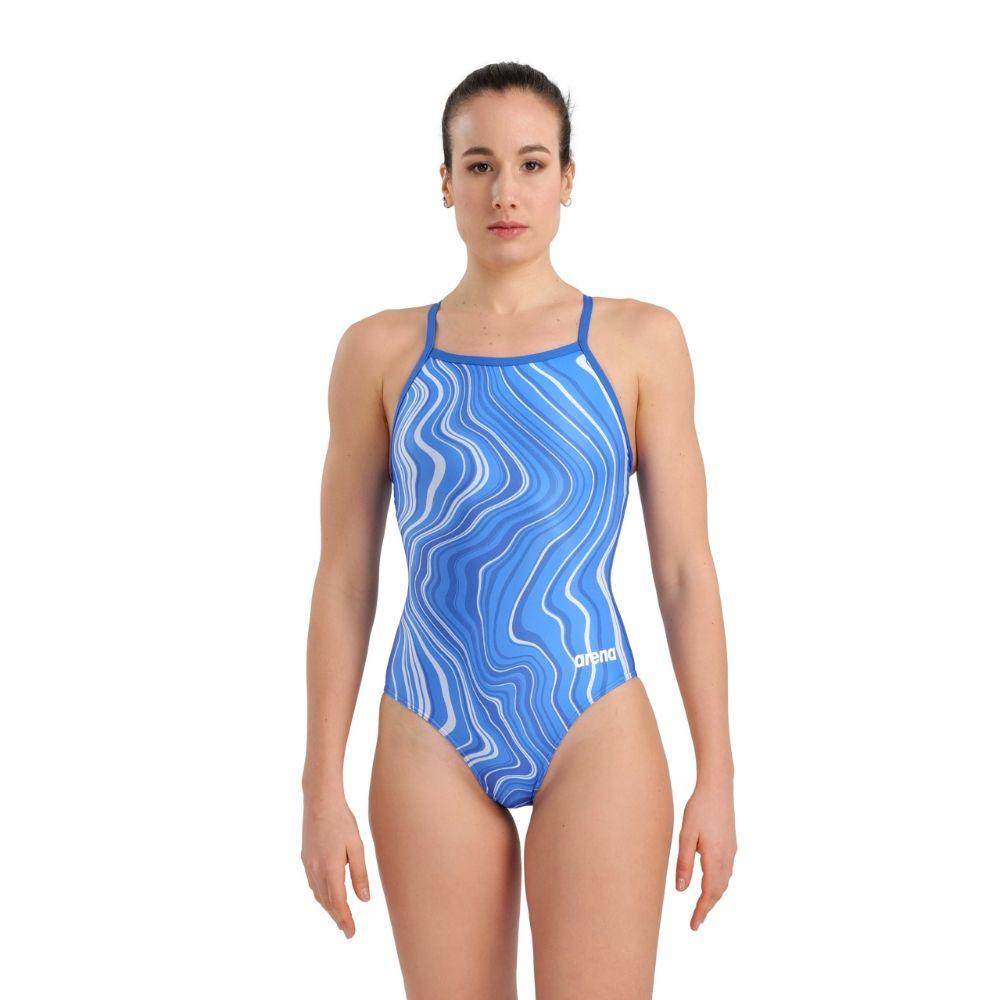 Traje De Baño Mujer Swimsuit Lightdrop Back Marbled Arena-0