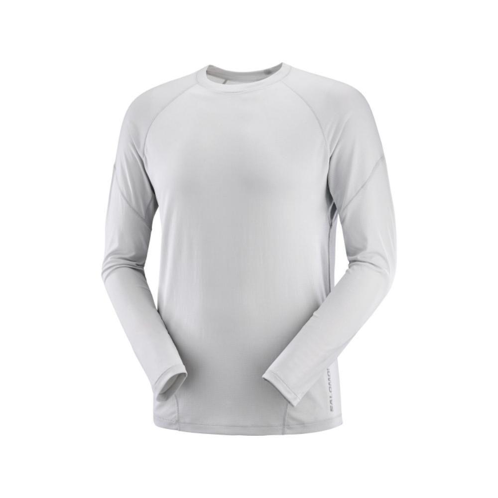 Polera Hombre Cross Run Ls Tee M Gris Claro Salomon-0