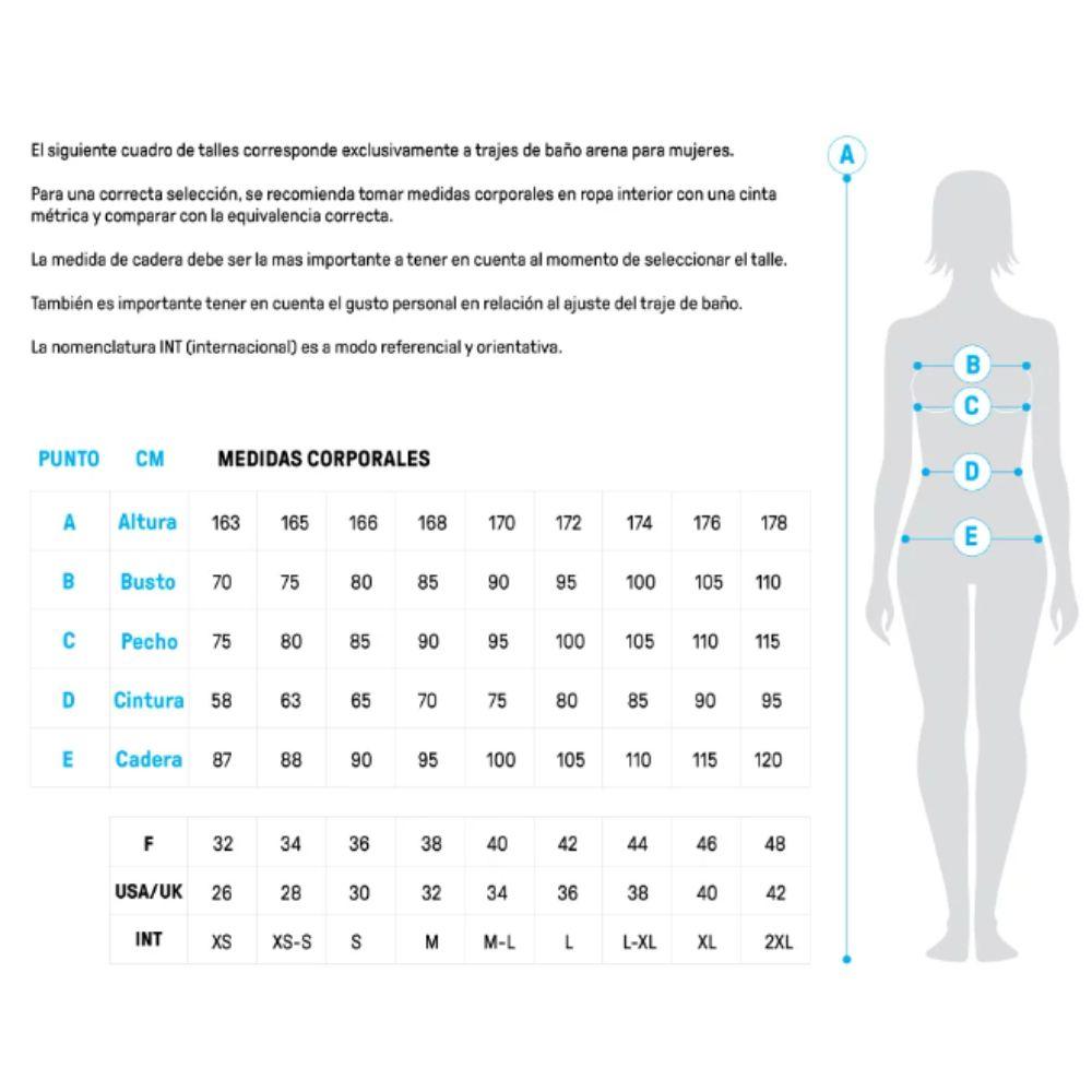 Traje De Baño De Una Pieza Mujer Team Swim Tech  Azul Arena-2