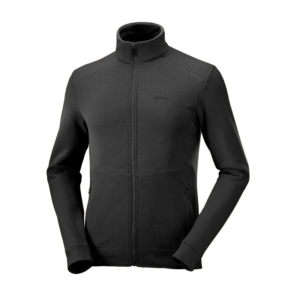 Poleron Hombre Essential Warm Negro Salomon-0