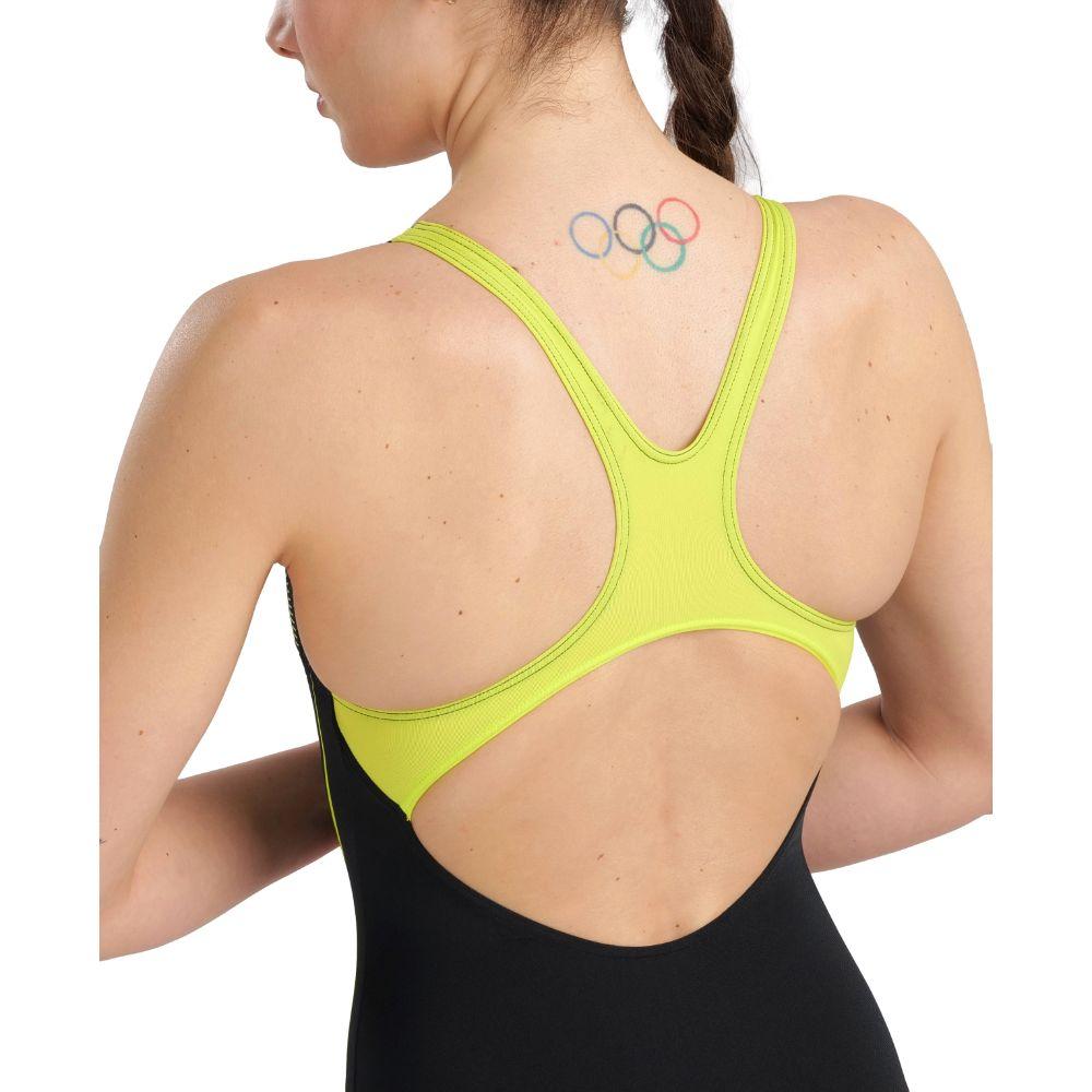 Traje De Baño De Una Pieza Mujer Graphic Pro B  Negro Arena-4