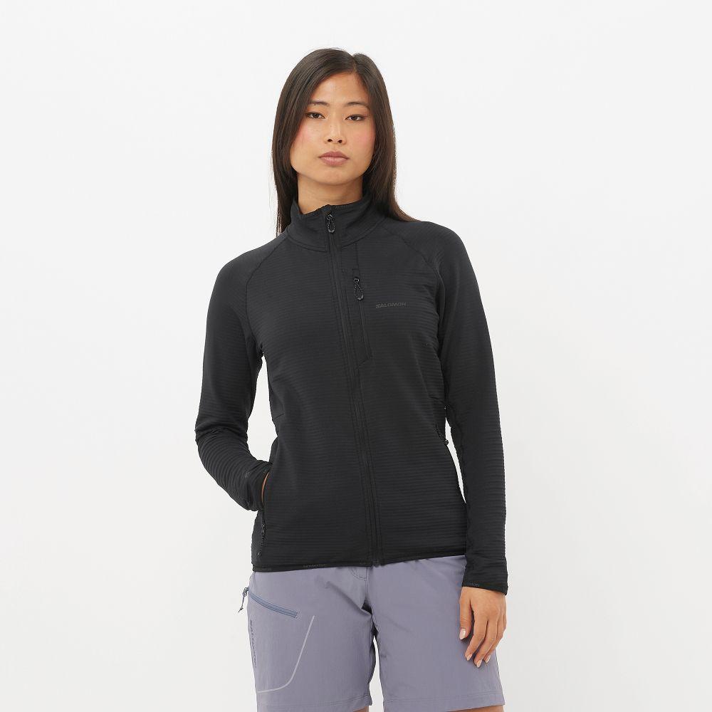 Poleron Mujer Essential Ltwarm Fz W Ne Salomon-0