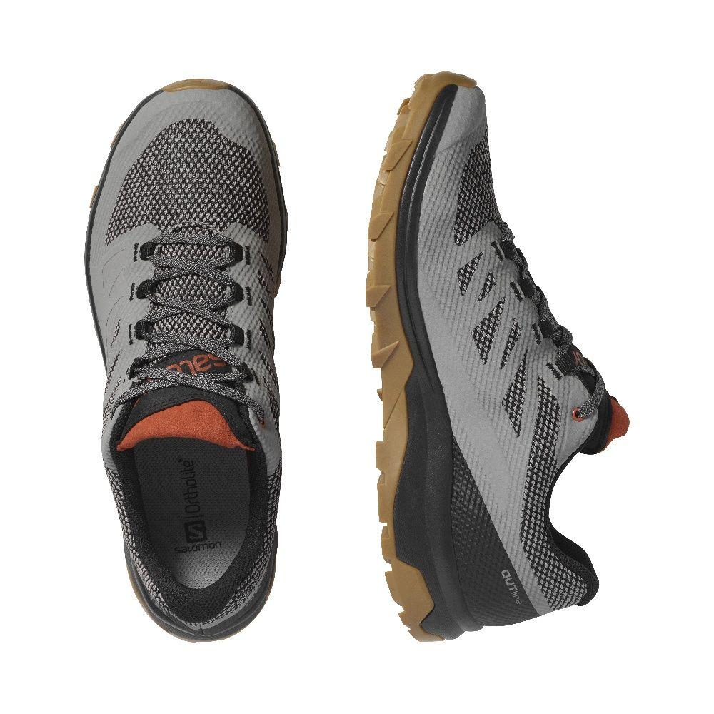 Zapatilla Hombre Outline Gtx Gris Salomon-1