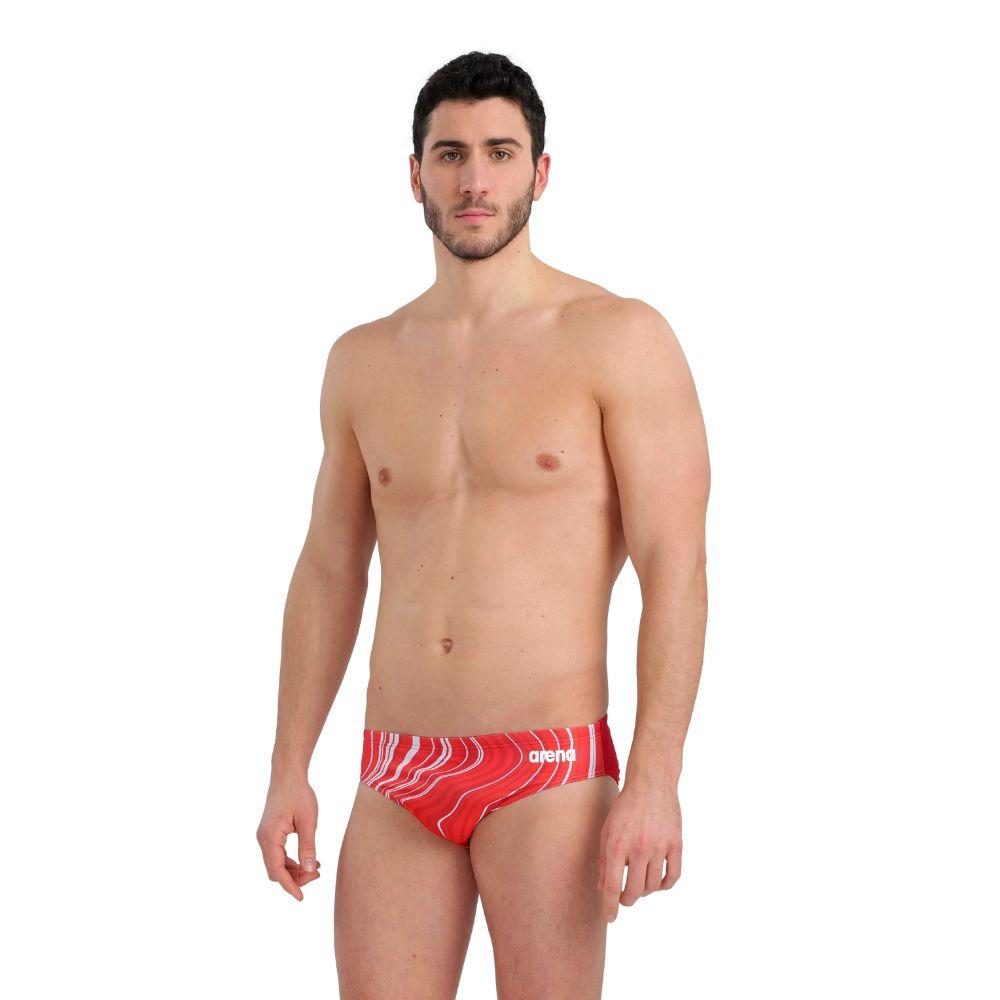 Zunga Hombre Briefs Marbled  Rojo Arena-0