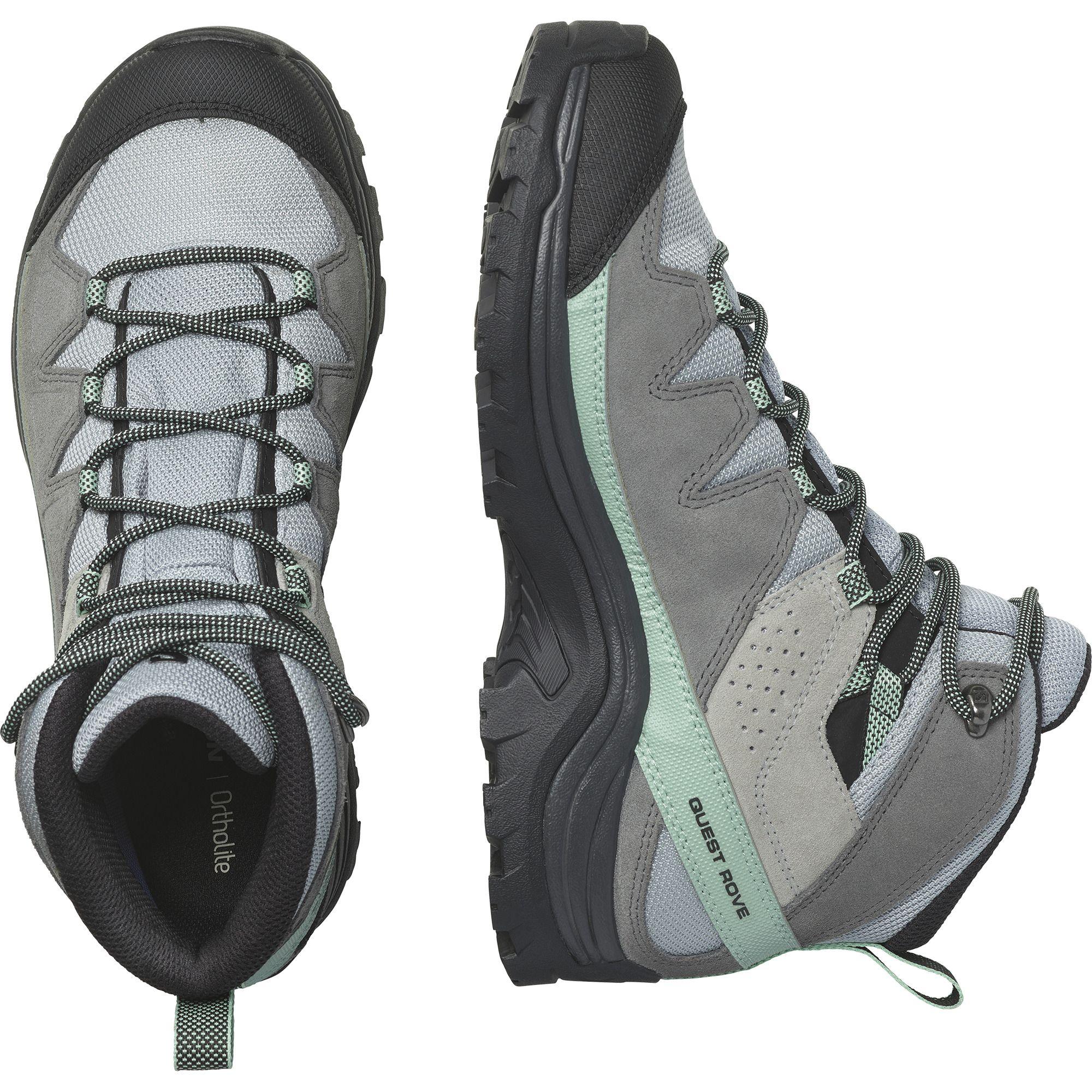 Zapatilla Mujer Quest Rove Gtx Gris Salomon-3