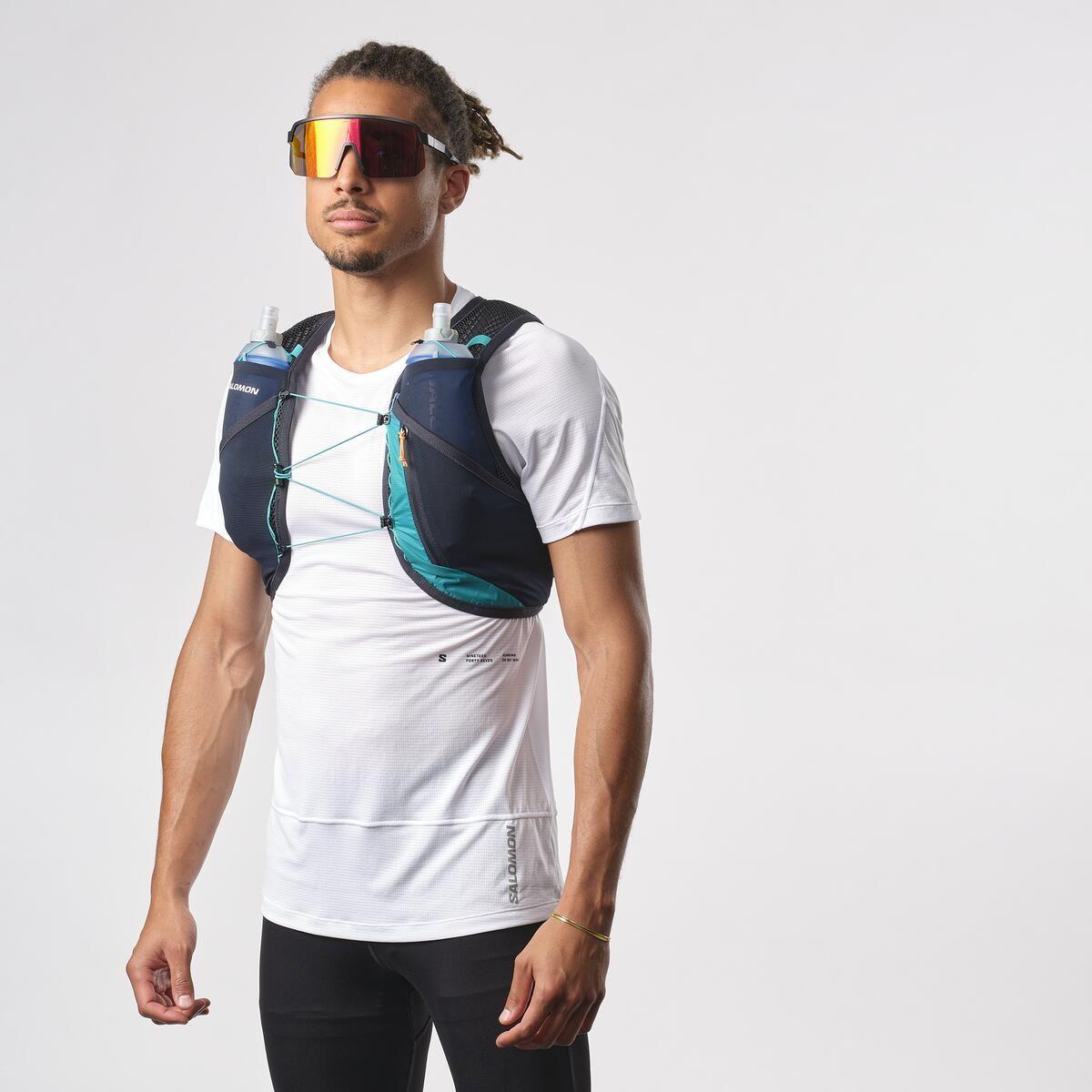 Mochilas Trail Running Active Skin 4 Verde Salomon-2