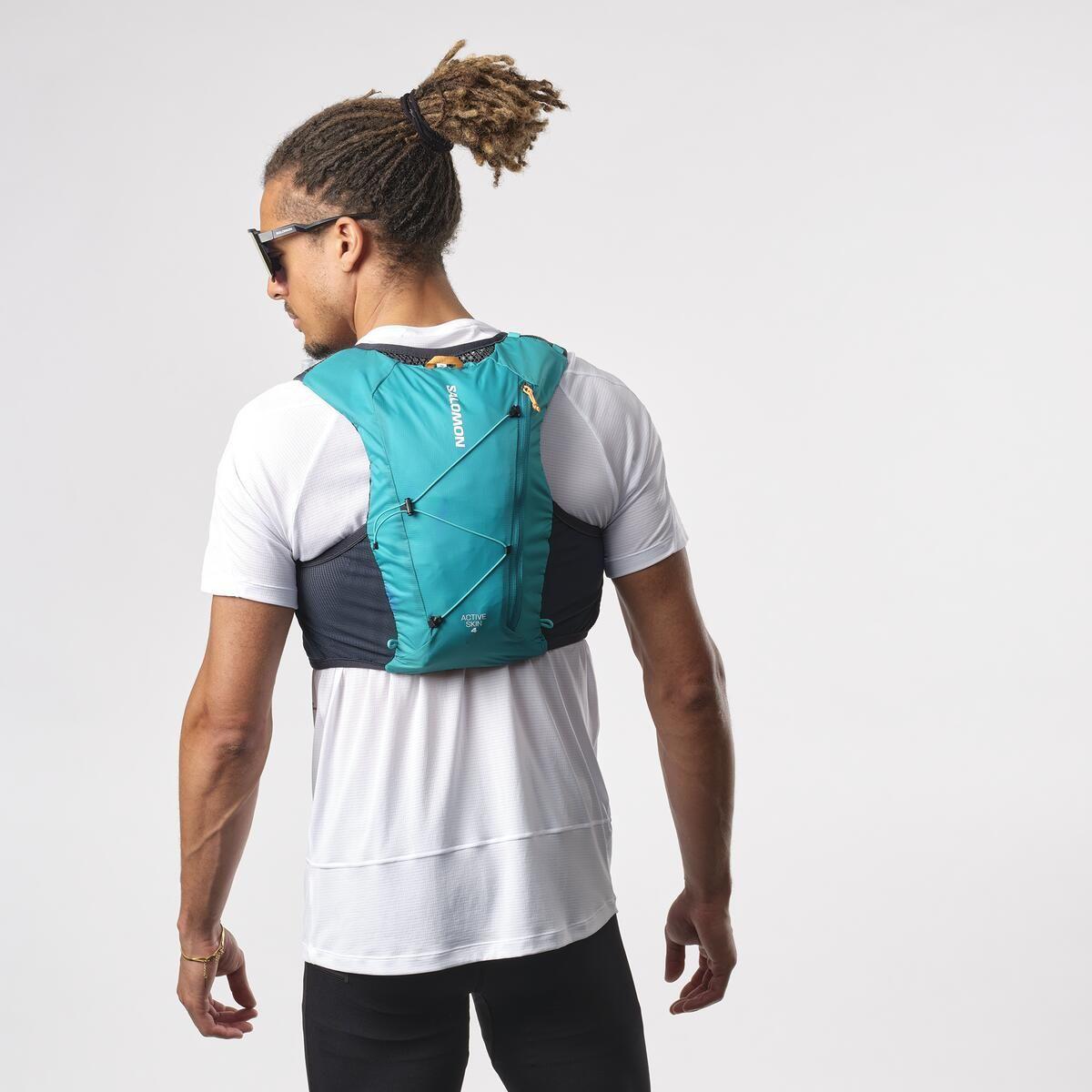 Mochilas Trail Running Active Skin 4 Verde Salomon-3